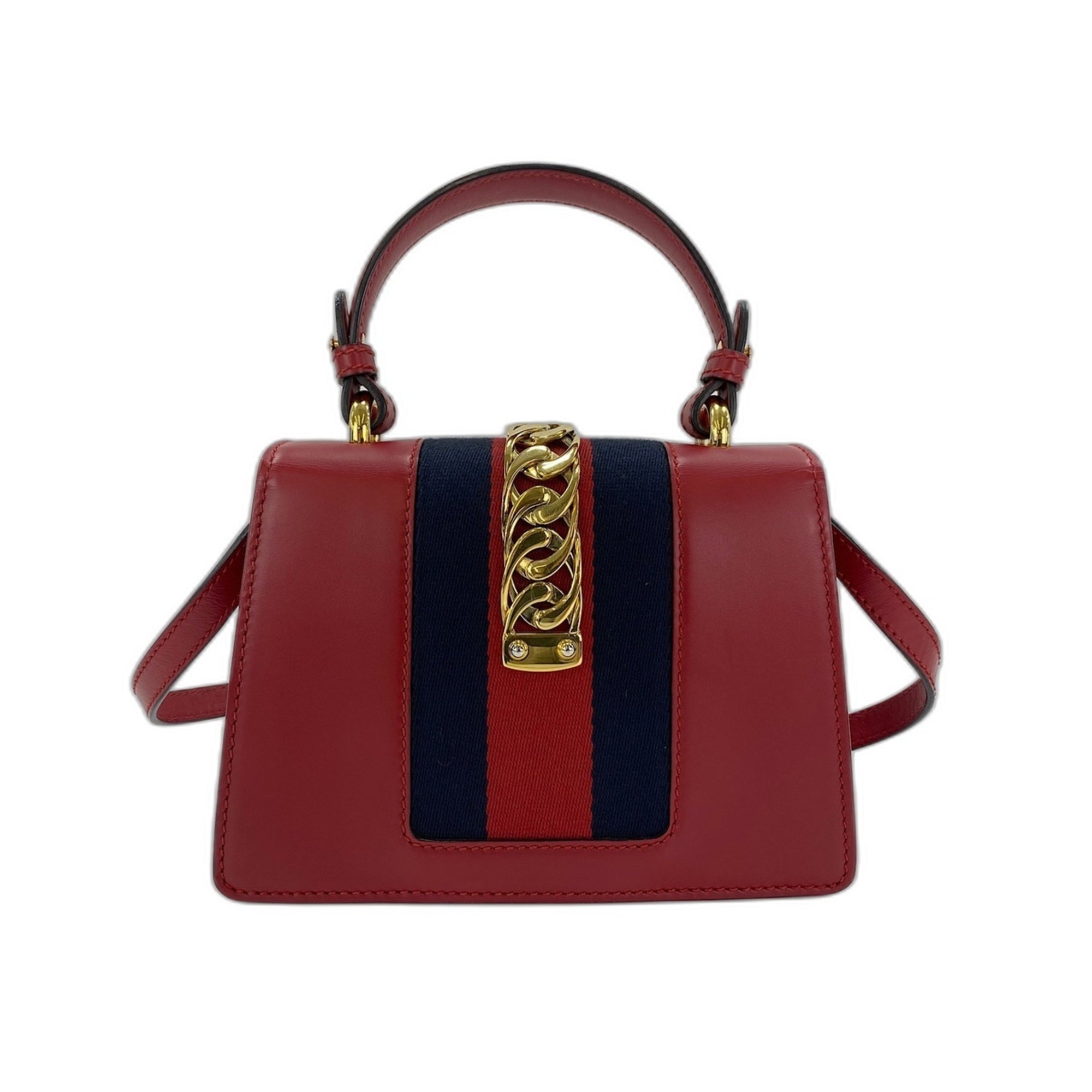 Gucci Red Color Handbag (Pre-Owned)