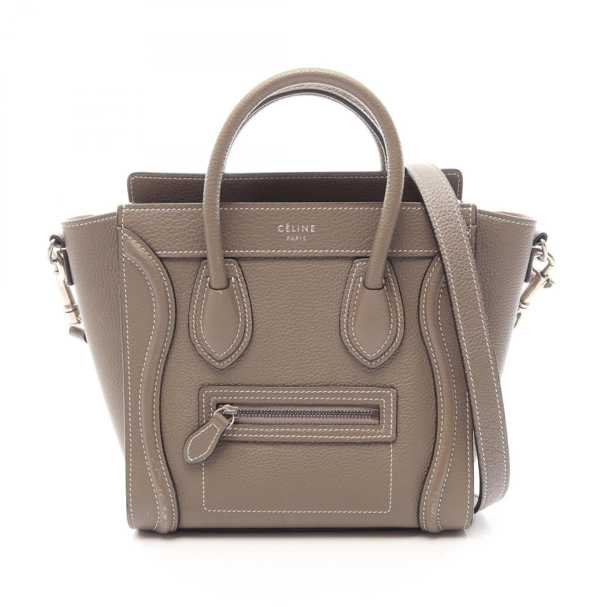 Celine Gray Leather Handbag (Pre-Owned)