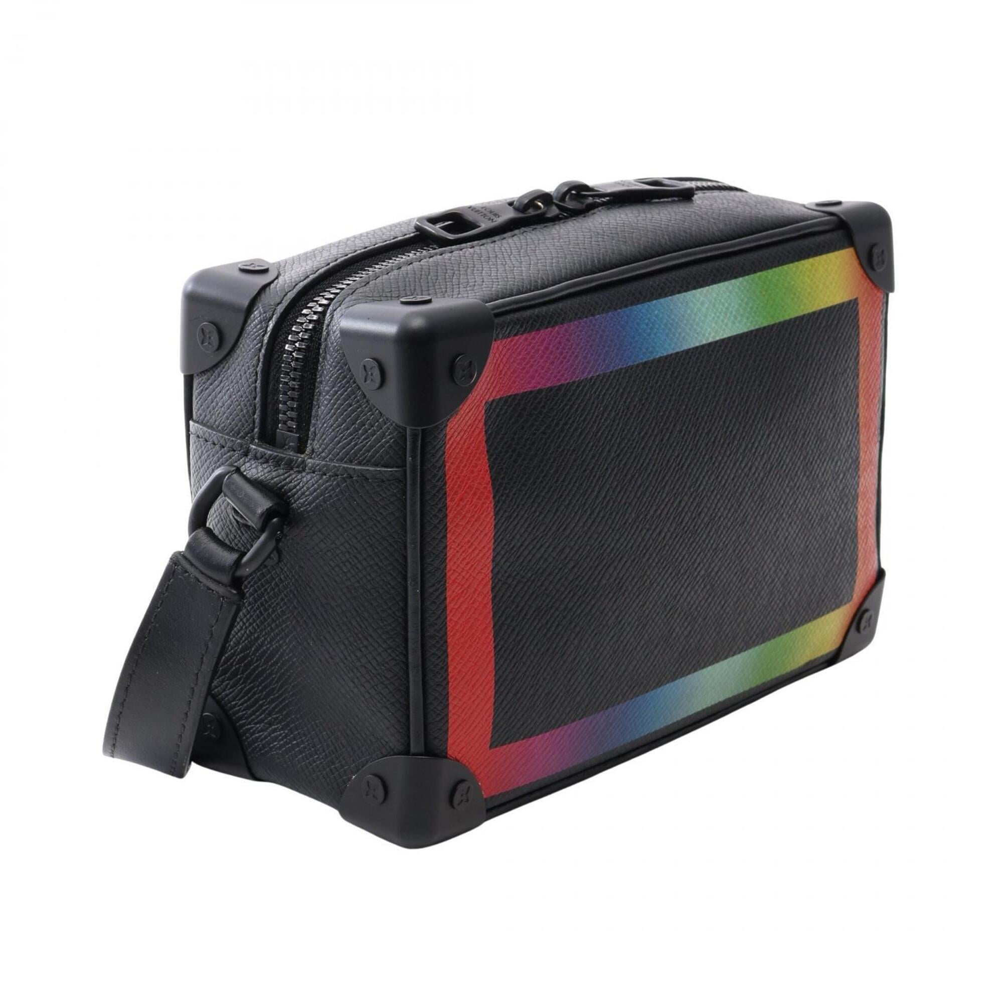 Louis Vuitton Black Multi-Color Leather Handbag Shoulder Bag (Pre-Owned)