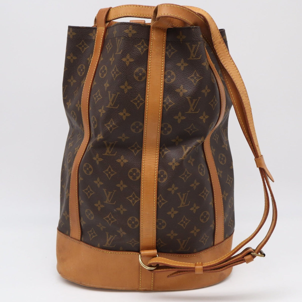 Louis Vuitton Monogram Brown Coated Canvas Leather Shoulder Bag (Pre-Owned)