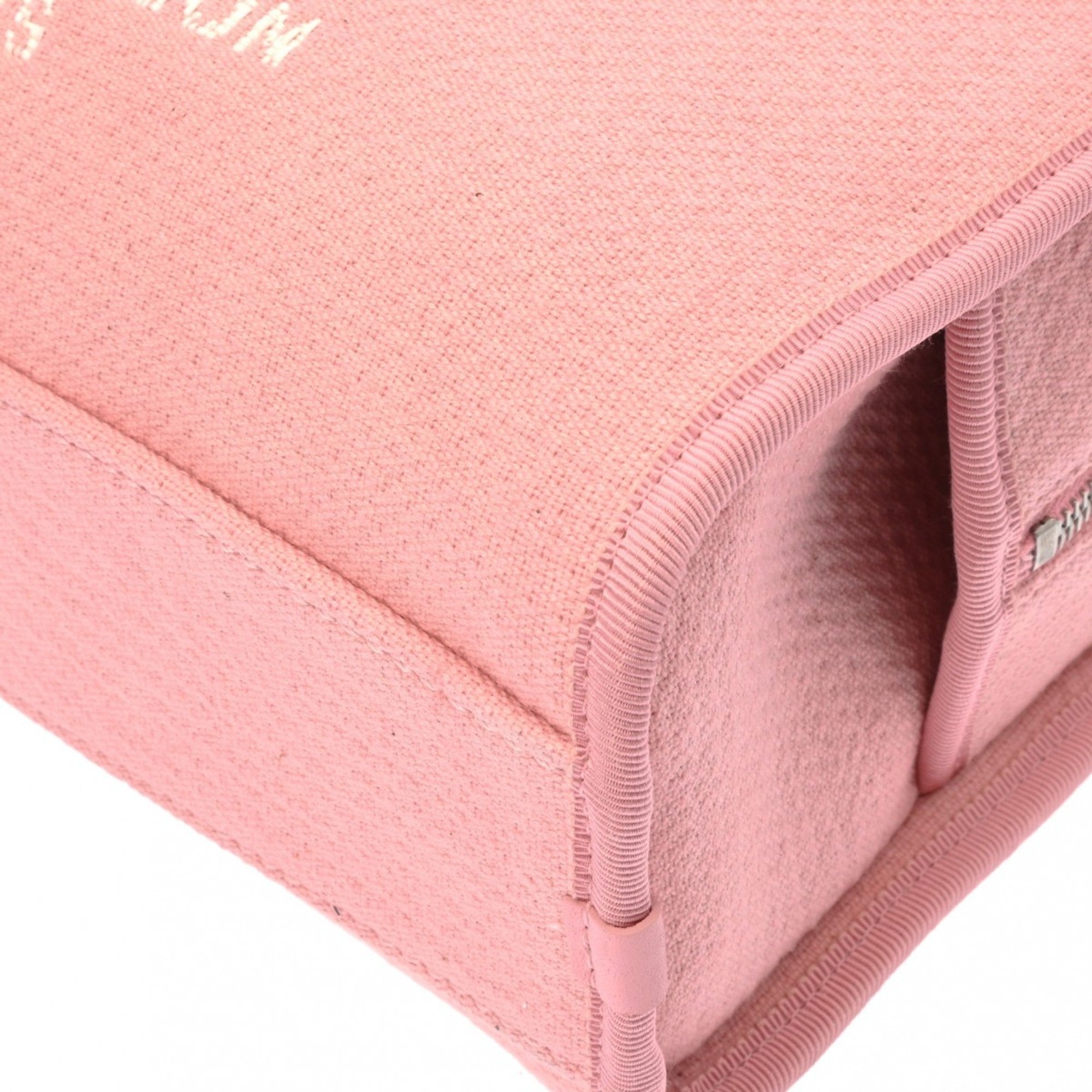 Chanel Pink Canvas Handbag (Pre-Owned)