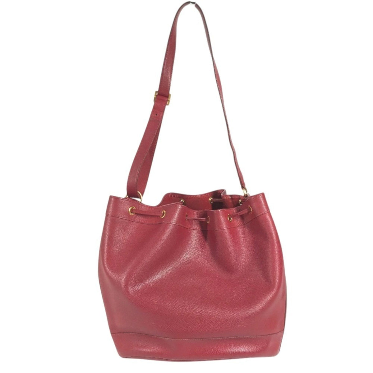 Hermes Red Color Courchevel Leather Shoulder Bag (Pre-Owned)