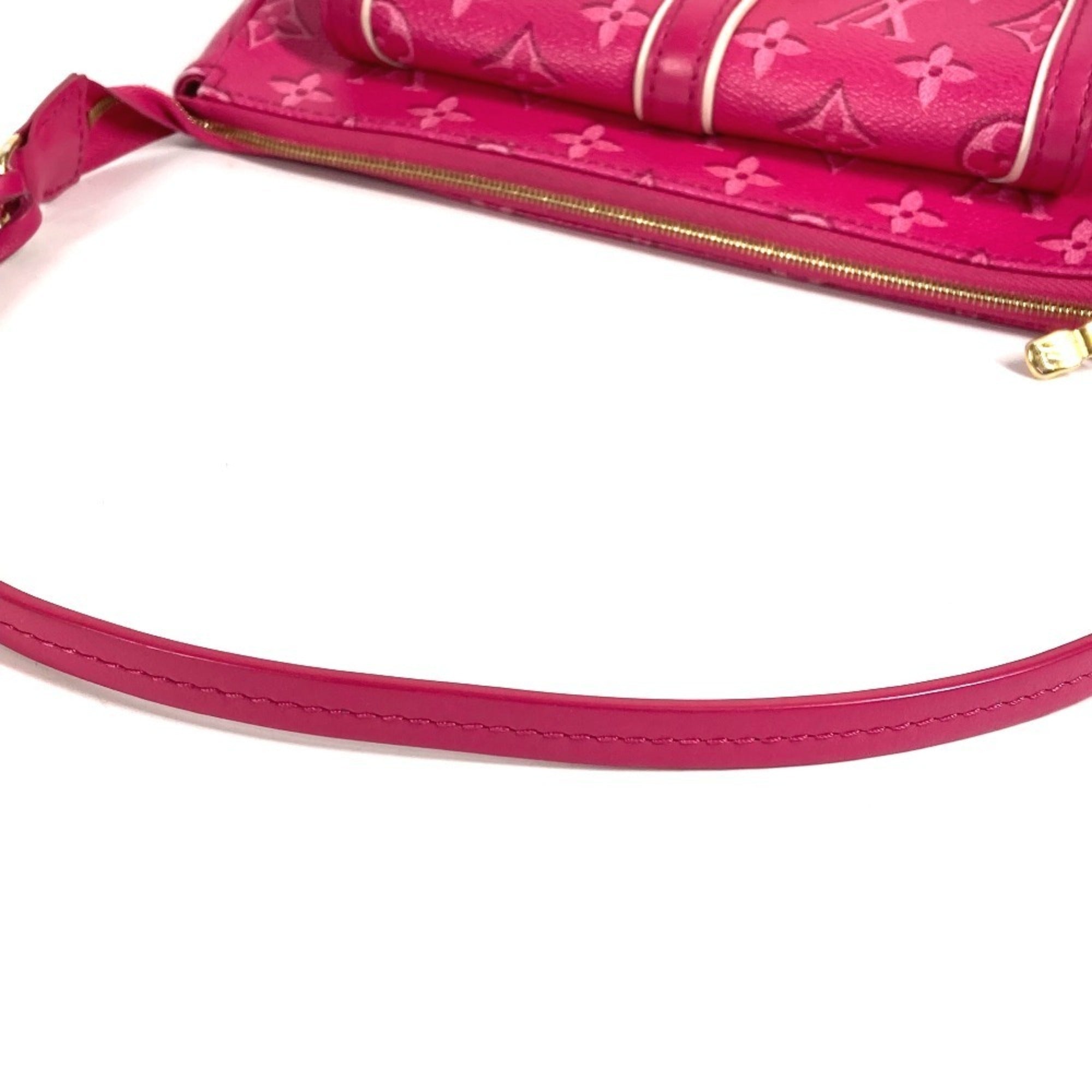 Louis Vuitton Fuchsia Pink Monogram Handbag Pochette Shoulder Bag (Pre-Owned)