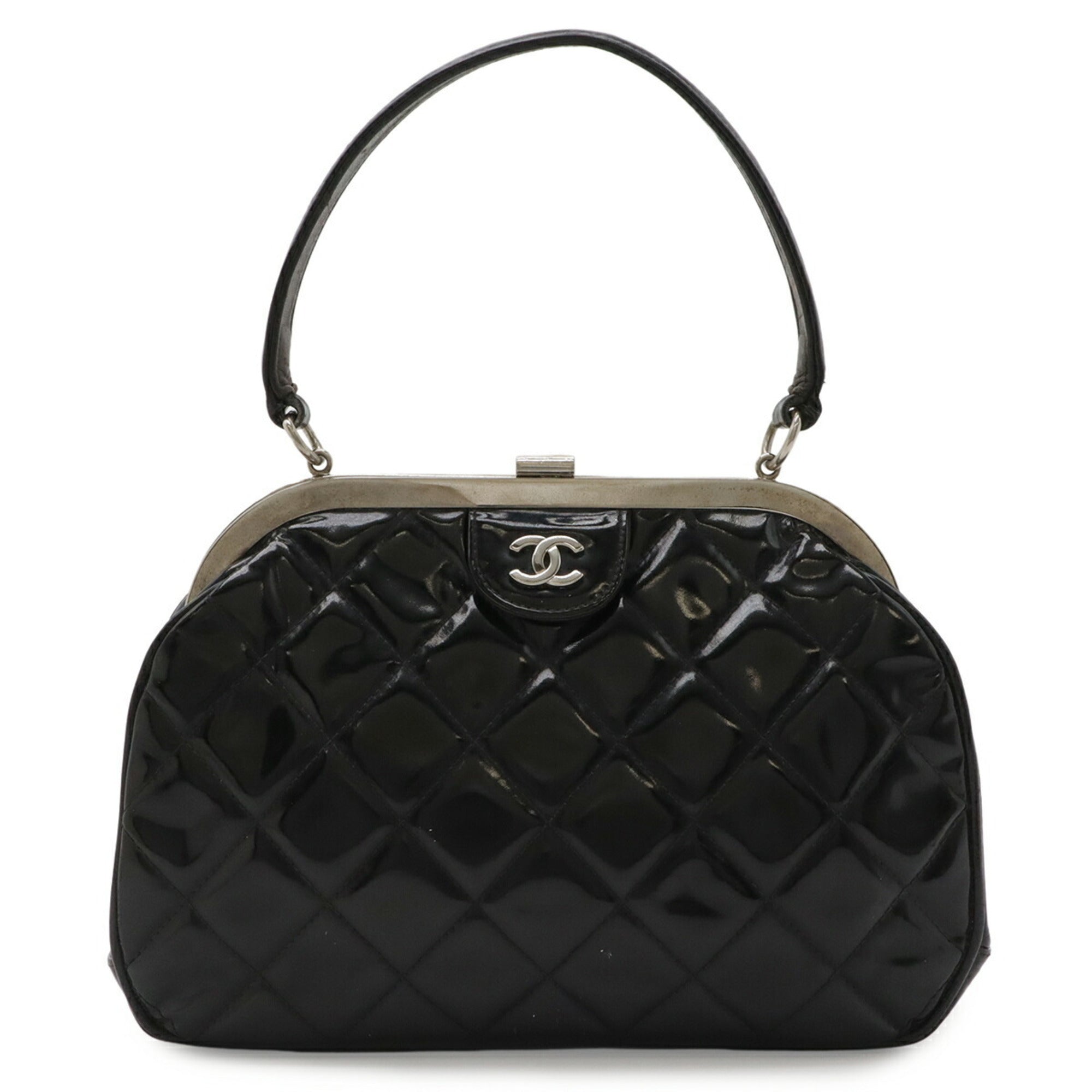 Chanel Matelasse Black Ethylen Vinyl Acetate (Eva) Handbag (Pre-Owned)