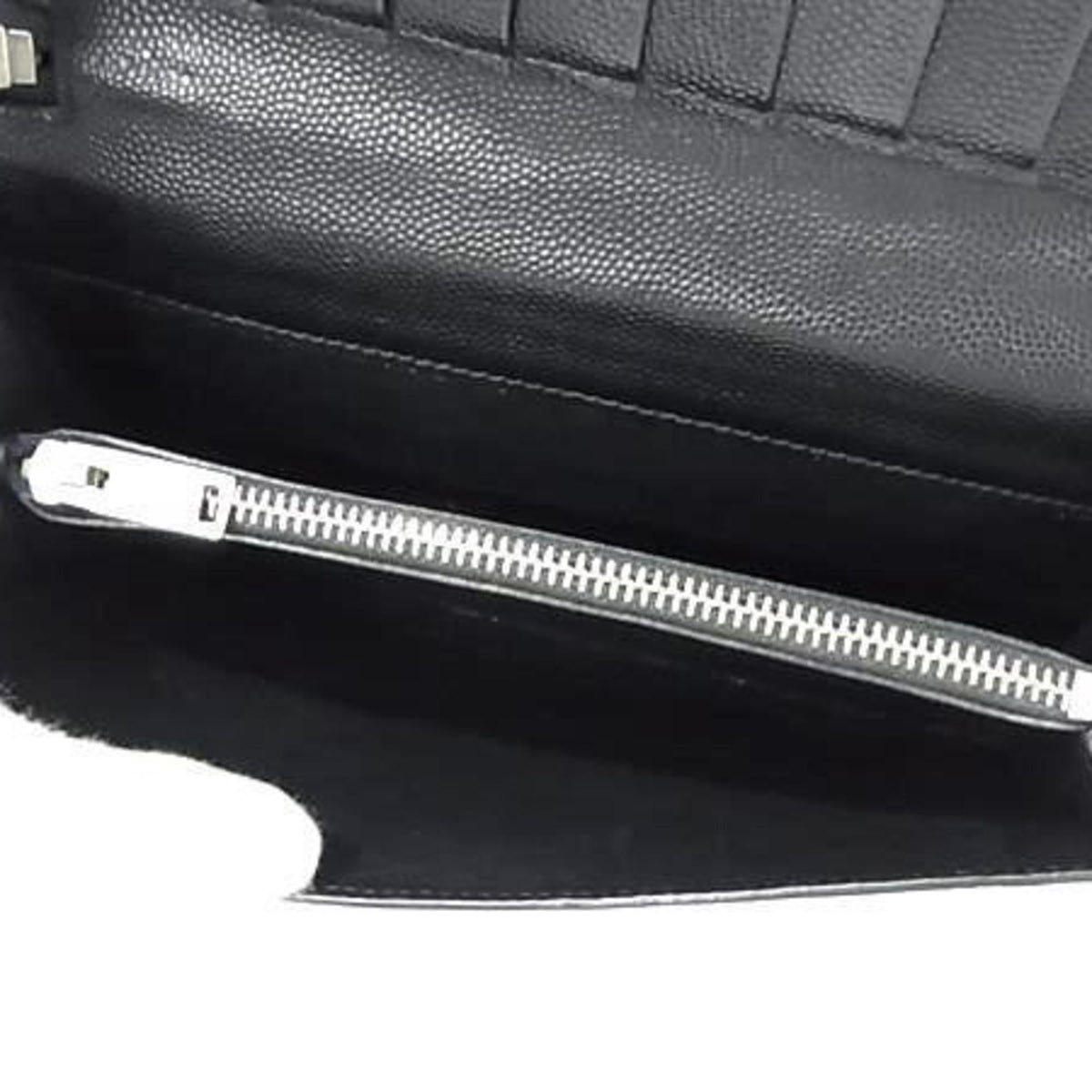Saint Laurent Black Leather Coin Purse/Coin Case (Pre-Owned)