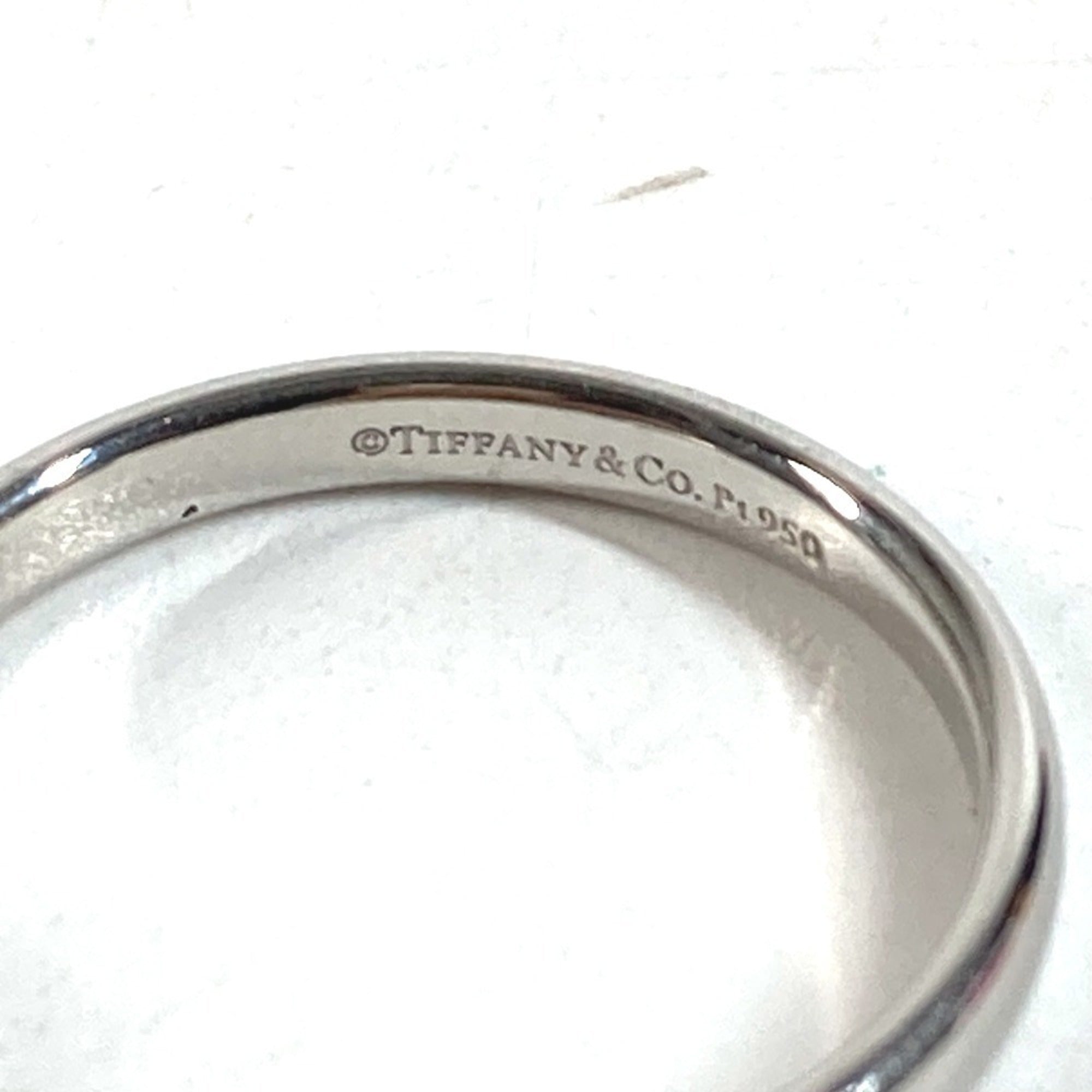 Tiffany Silver Platinum 950 Band Ring (Pre-Owned)
