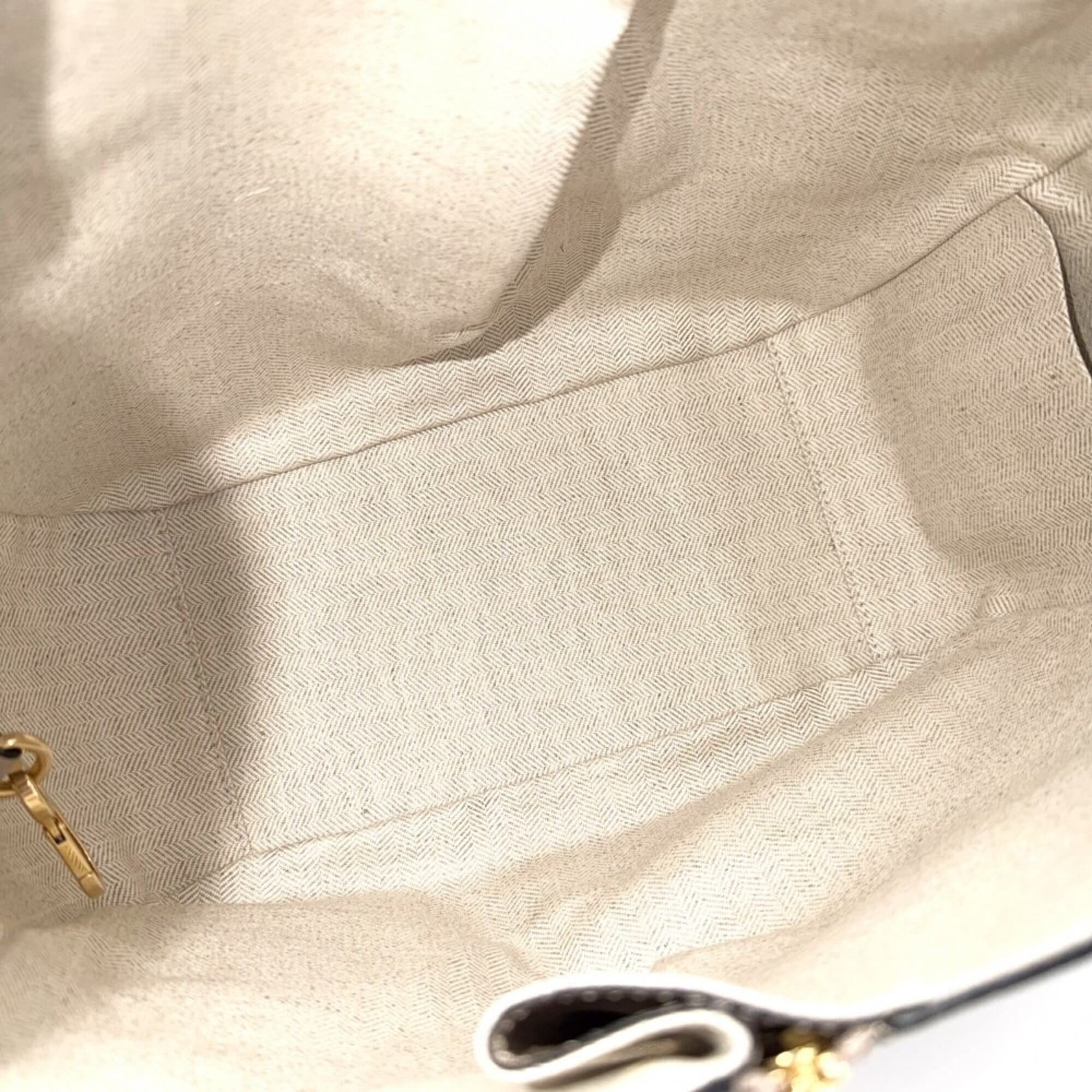 Loewe Beige Leather Handbag Shoulder Bag (Pre-Owned)