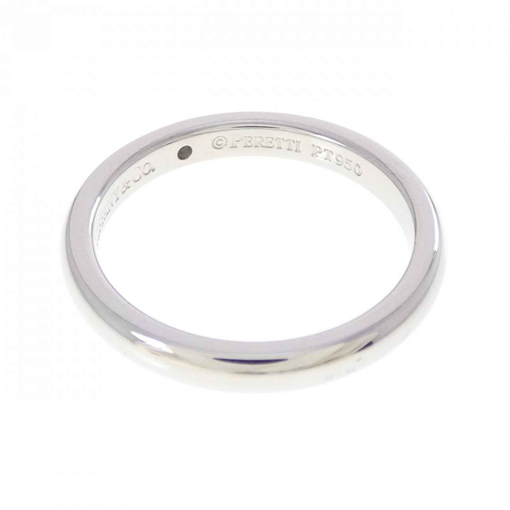 Tiffany Platinum Platinum 950 Band Ring (Pre-Owned)