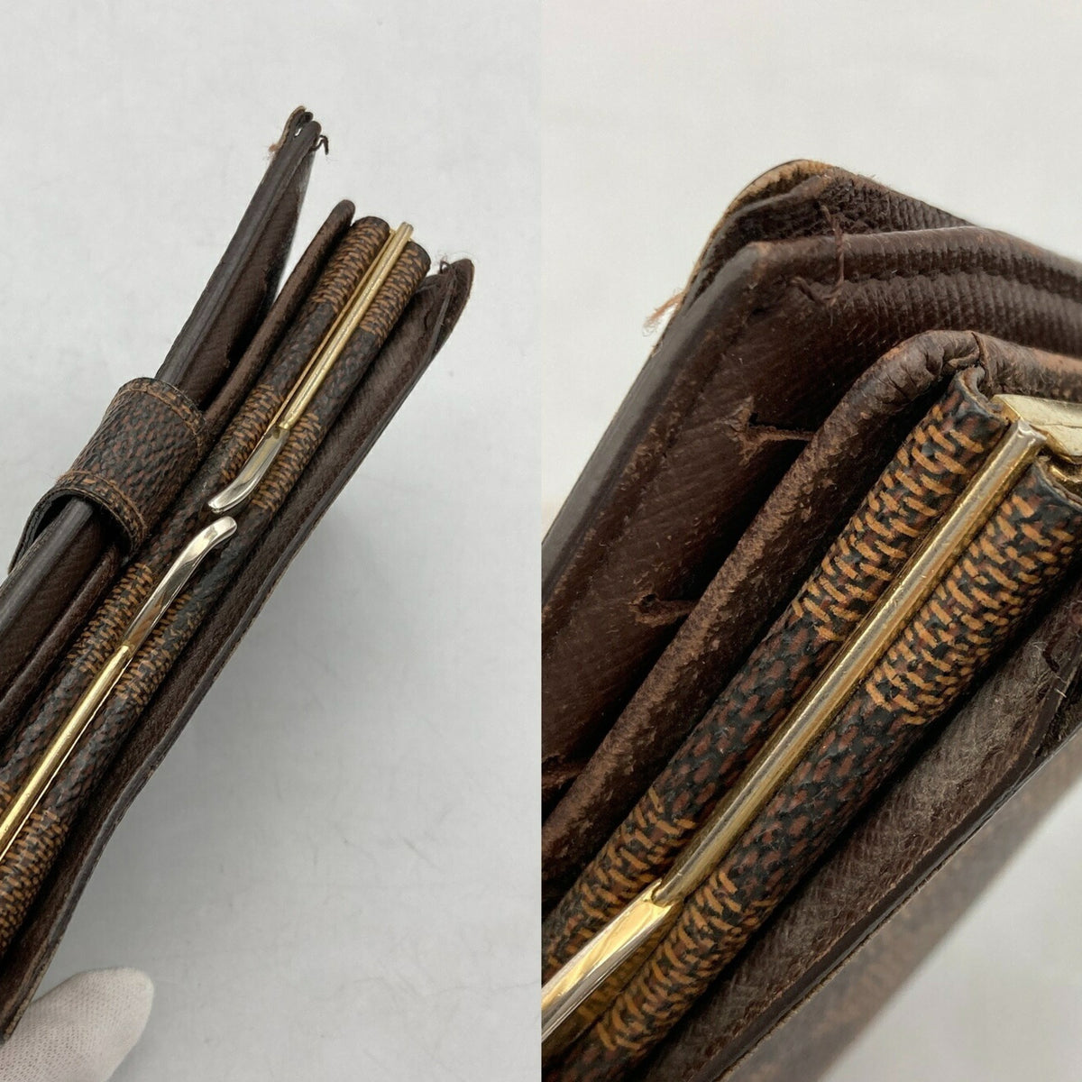 Louis Vuitton Brown Pvc Leather Wallet (Bi-Fold) (Pre-Owned)