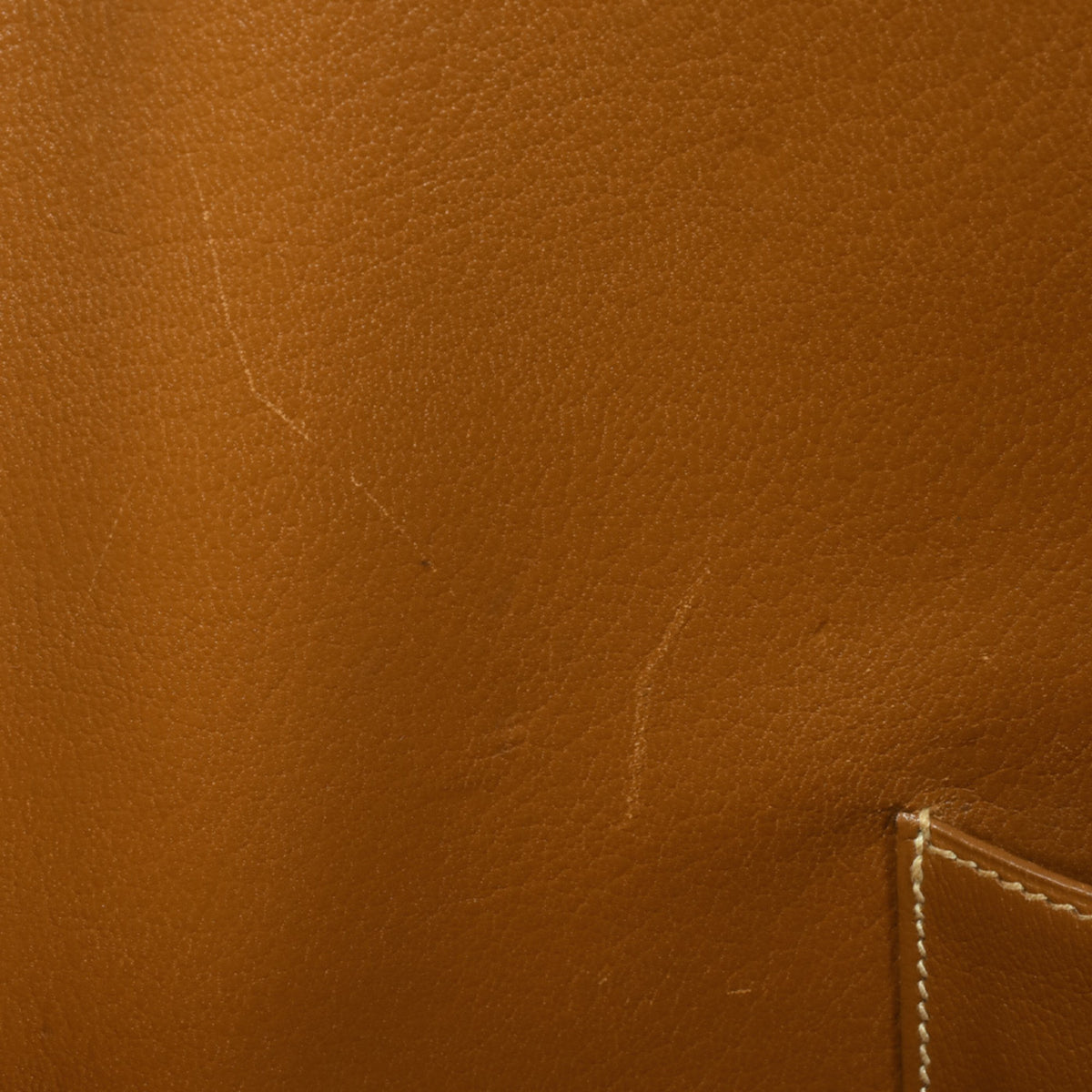 Hermes Natural Leather Handbag (Pre-Owned)