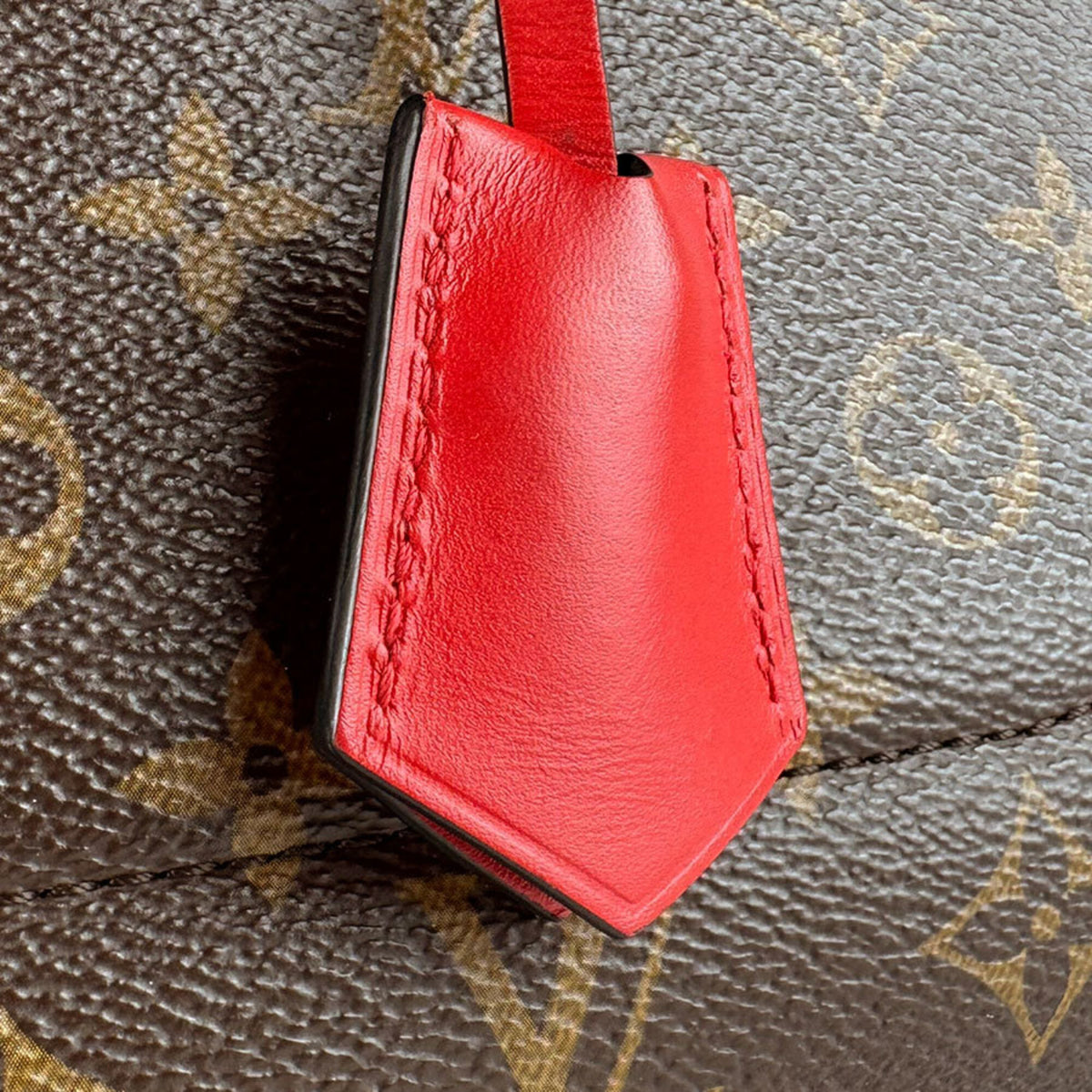 Louis Vuitton Brown Monogram Red Color Monogram Handbag Shoulder Bag (Pre-Owned)