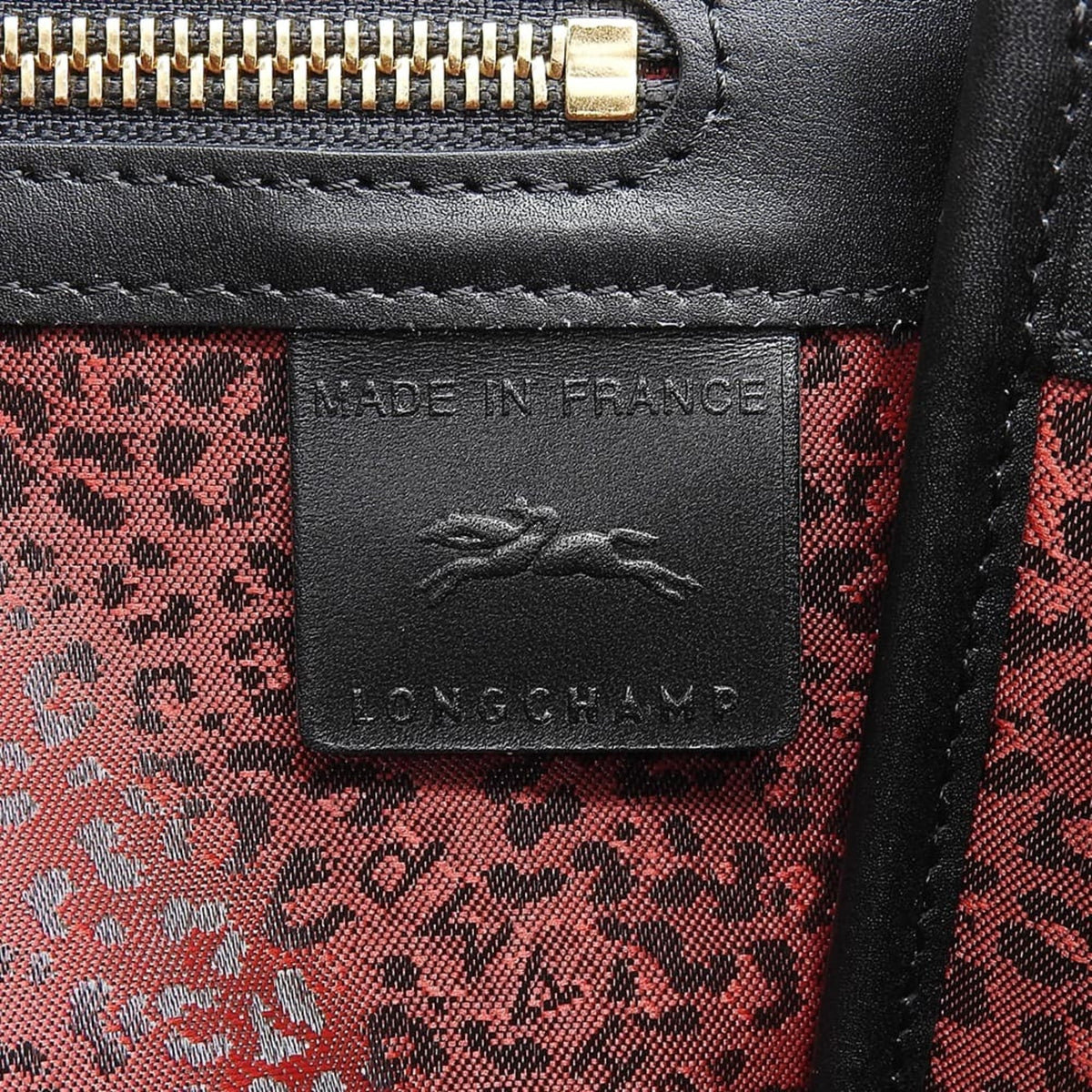 Longchamp Black Leather Handbag (Pre-Owned)