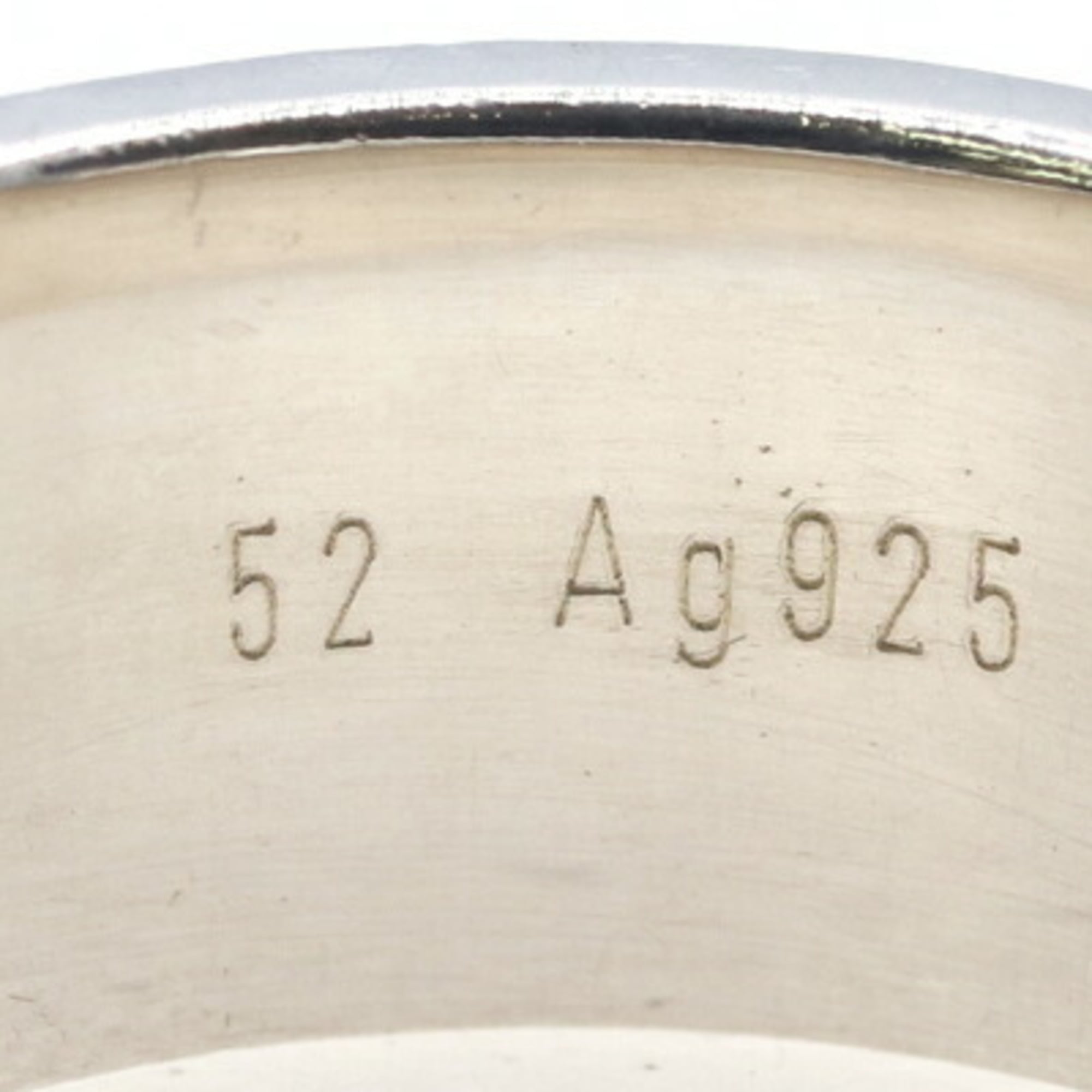 Hermes Sterling Silver 925 Band Ring (Pre-Owned)