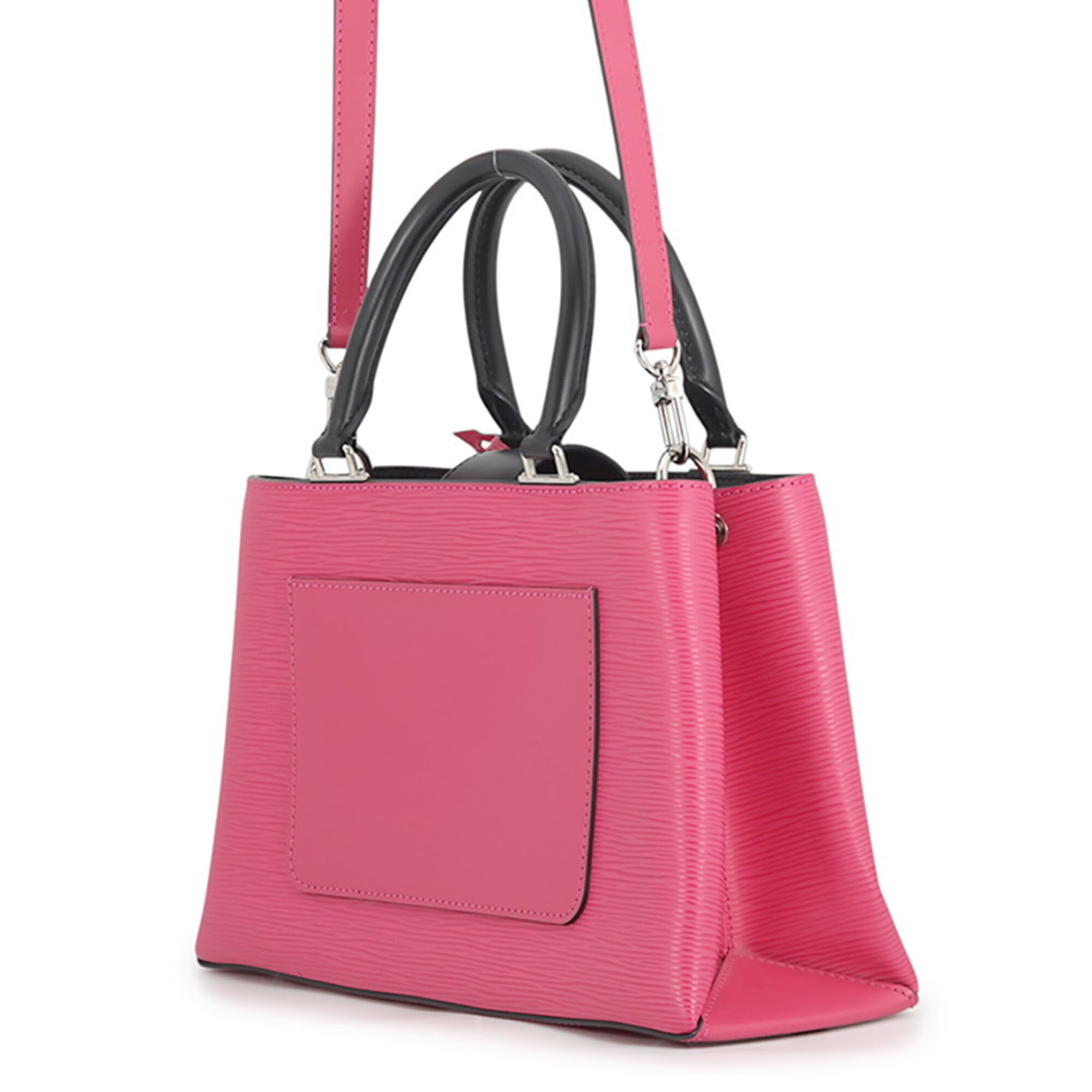 Louis Vuitton Epi Black Hot Pink Epi Leather Handbag Shoulder Bag (Pre-Owned)