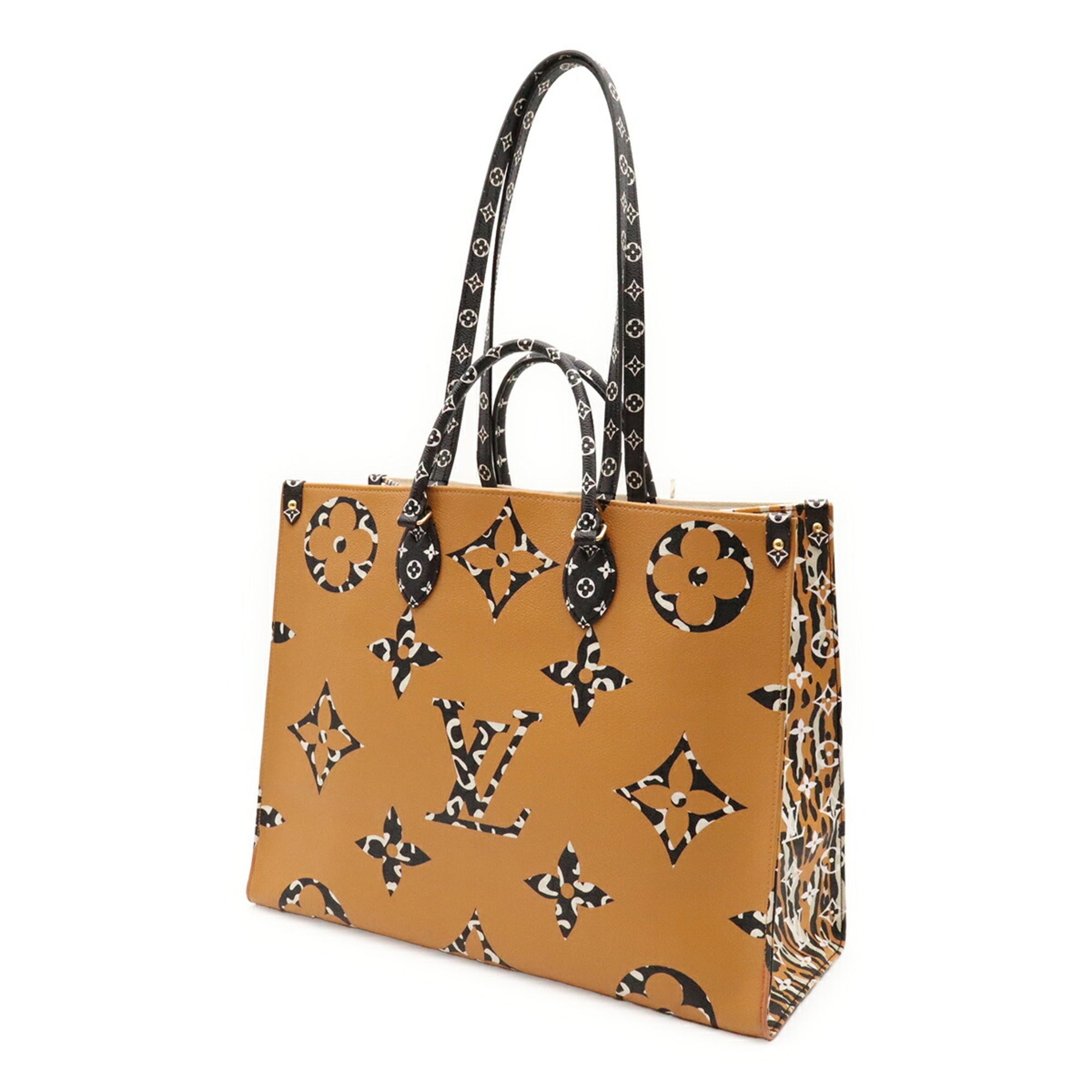 Louis Vuitton Camel Ivory Monogram Shoulder Bag Tote Bag (Pre-Owned)
