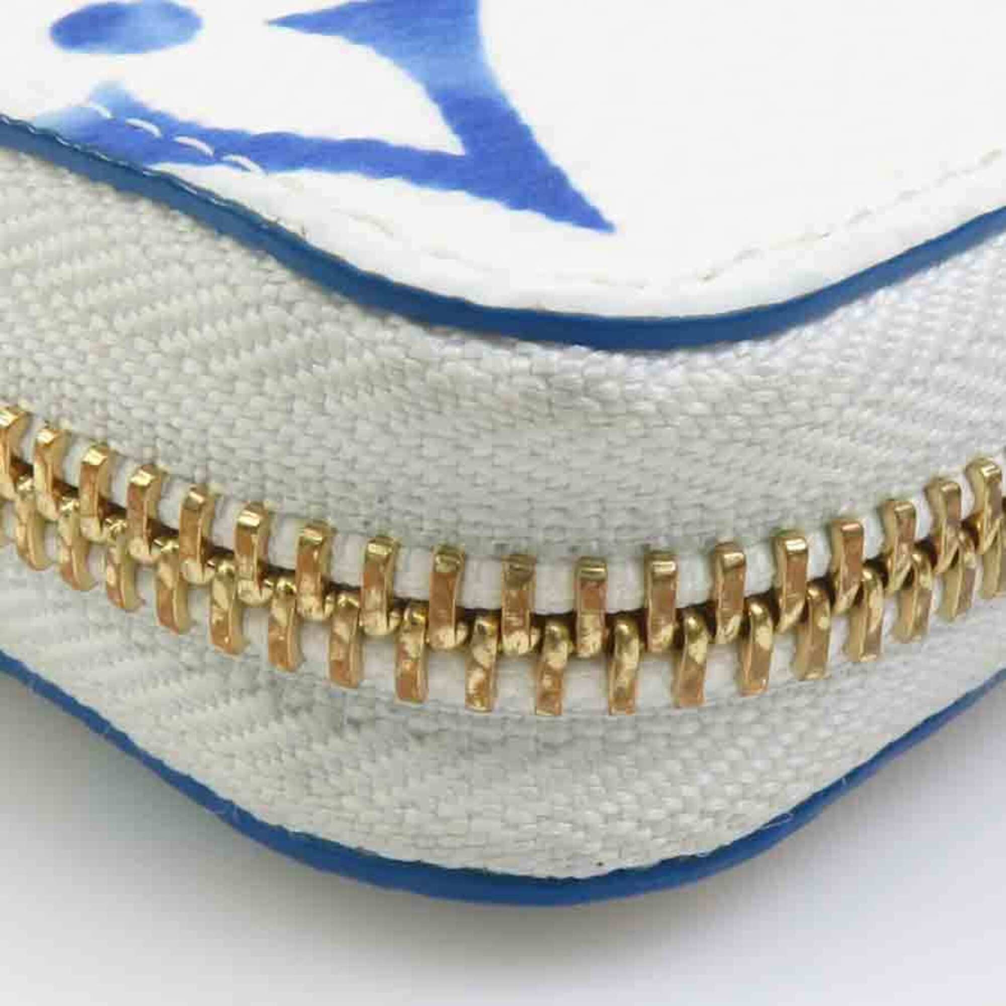 Louis Vuitton Blue White Long Wallet (Bi-Fold) (Pre-Owned)