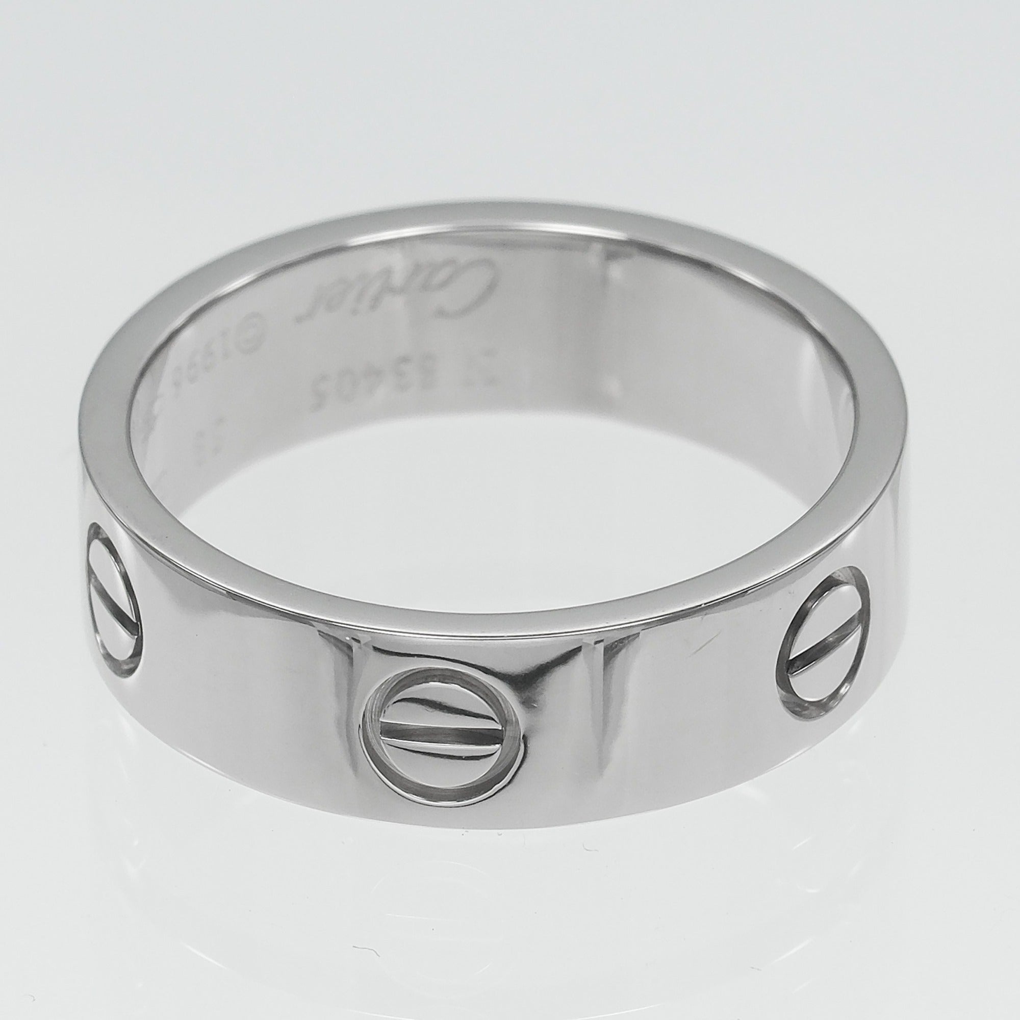 Cartier Love White Gold (18K) Band Ring (Pre-Owned)