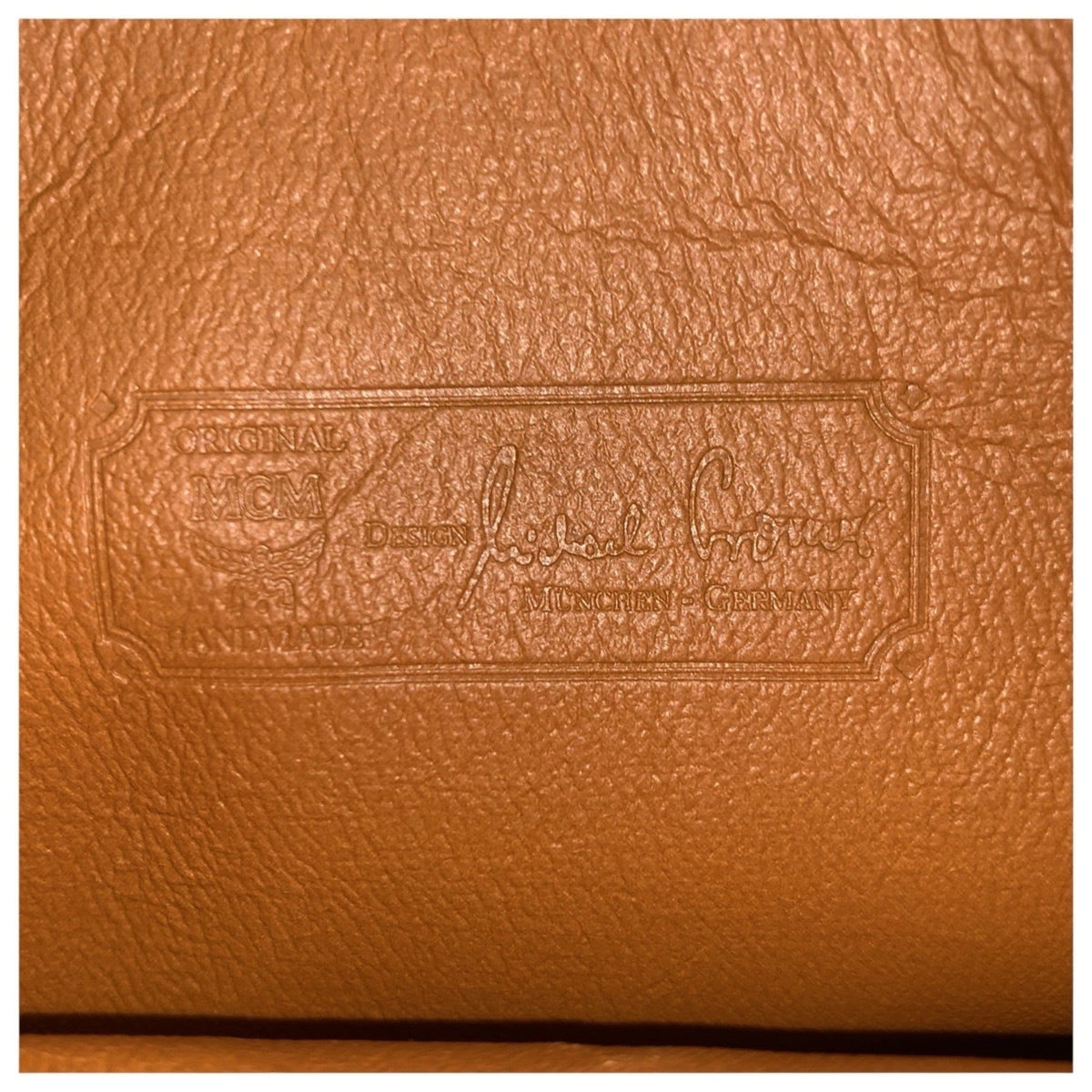 Mcm Brown Camel Pvc Leather Clutch Bag (Pre-Owned)