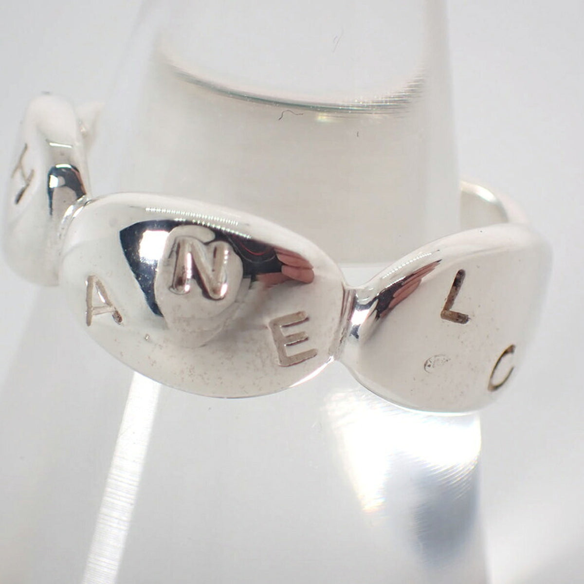 Chanel Sterling Silver 925 Band Ring (Pre-Owned)