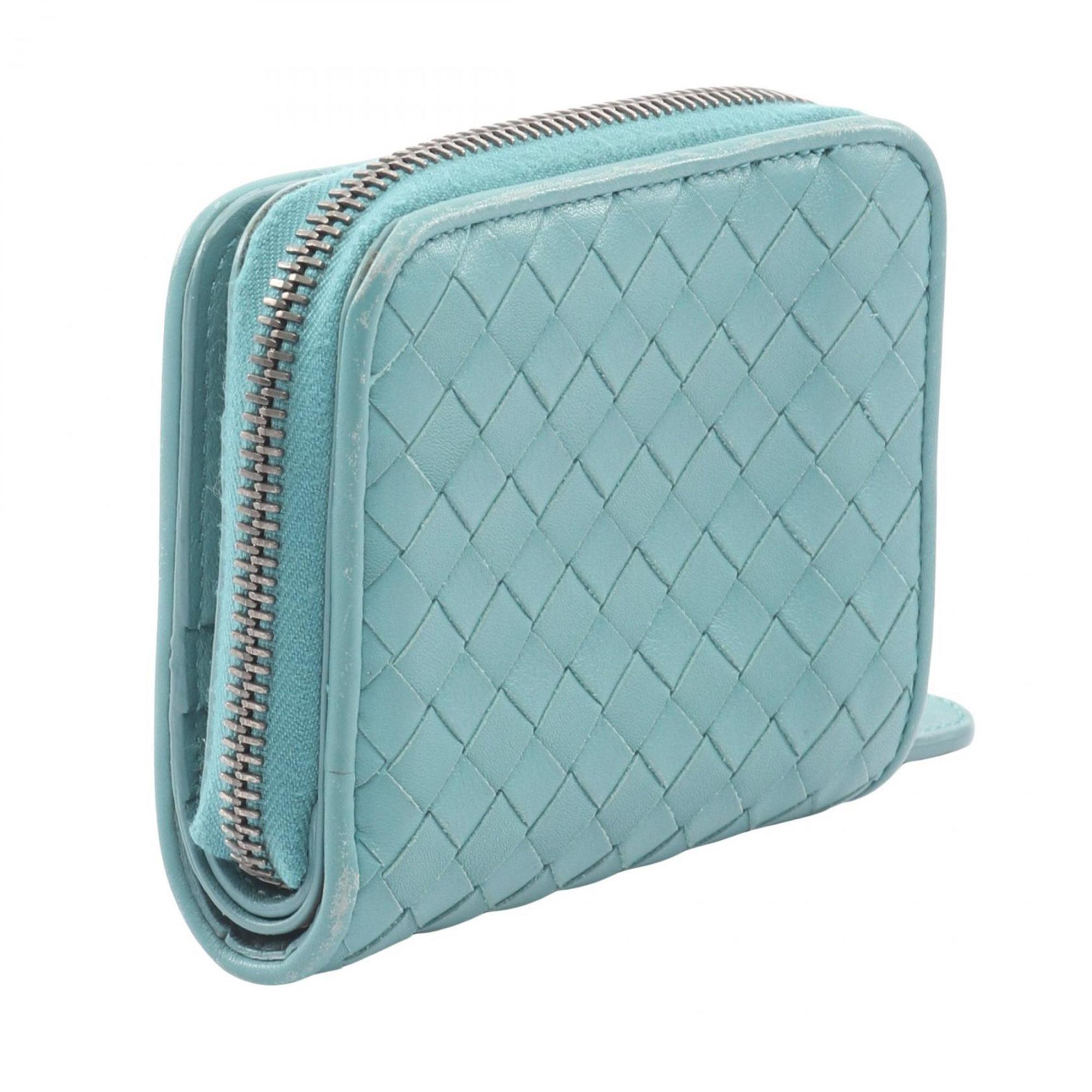 Bottega Veneta Green Leather Wallet (Bi-Fold) (Pre-Owned)