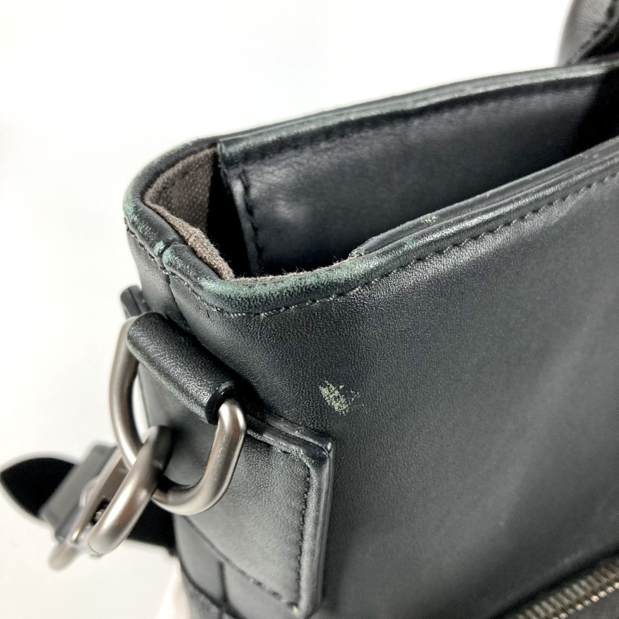 Louis Vuitton Black Onyx Damier Infini Leather Briefcase Handbag Shoulder Bag Tote Bag (Pre-Owned)
