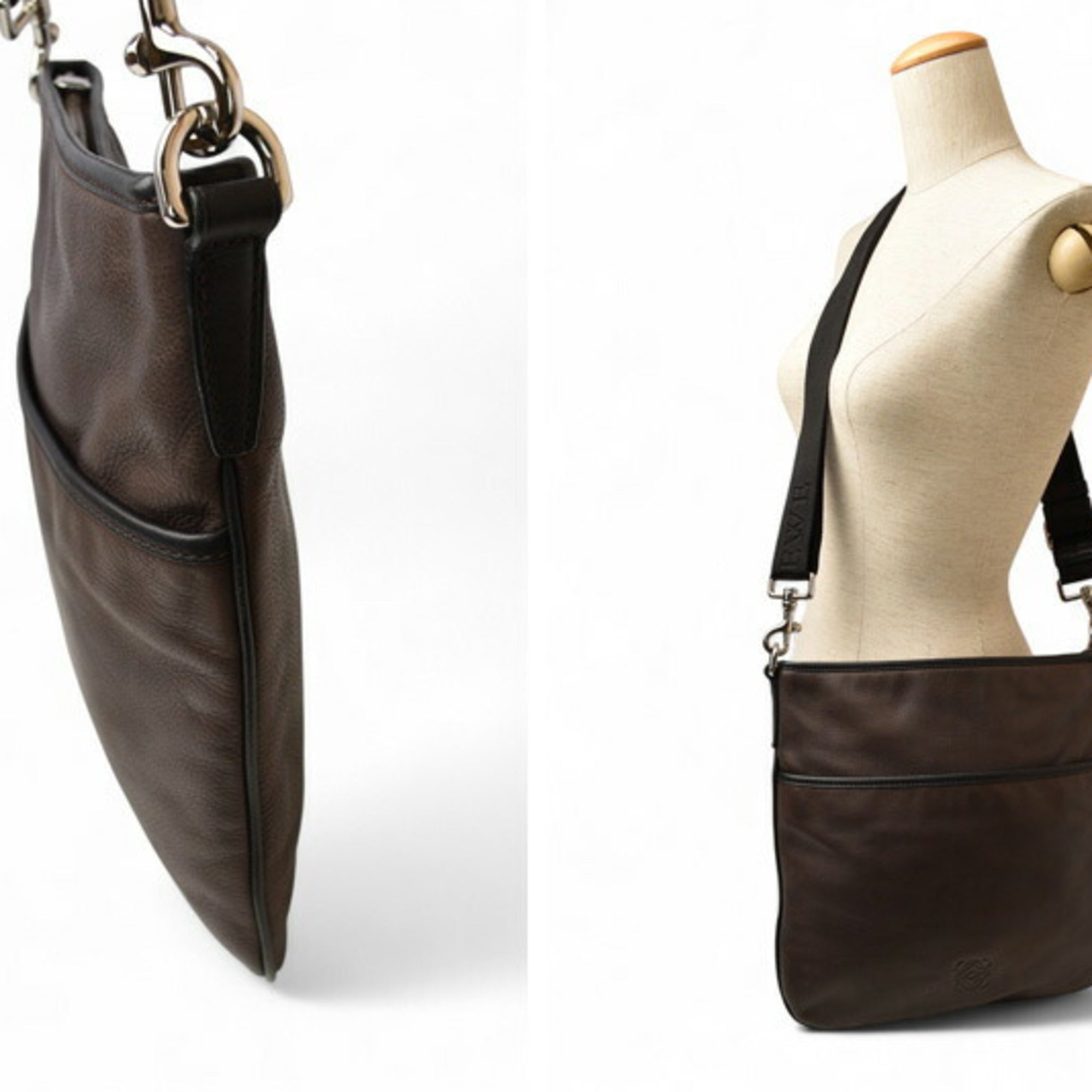 Loewe Dark Brown Shoulder Bag (Pre-Owned)