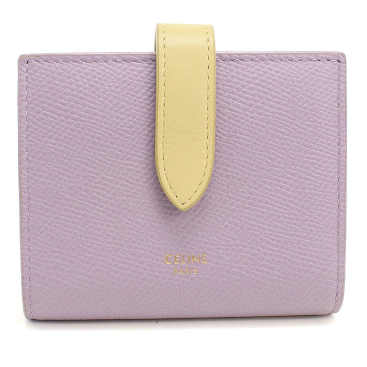 Celine Purple Leather Wallet (Bi-Fold) (Pre-Owned)