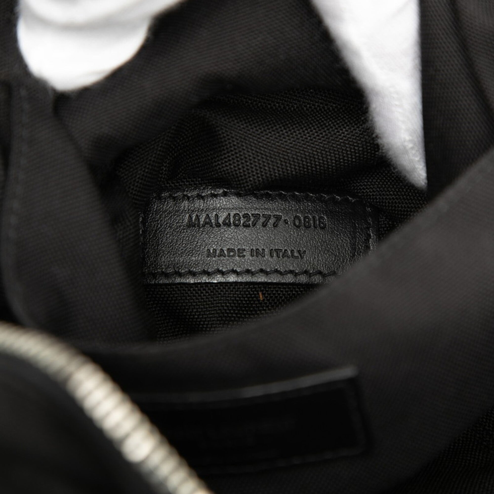 Saint Laurent Black Canvas Leather Shoulder Bag (Pre-Owned)
