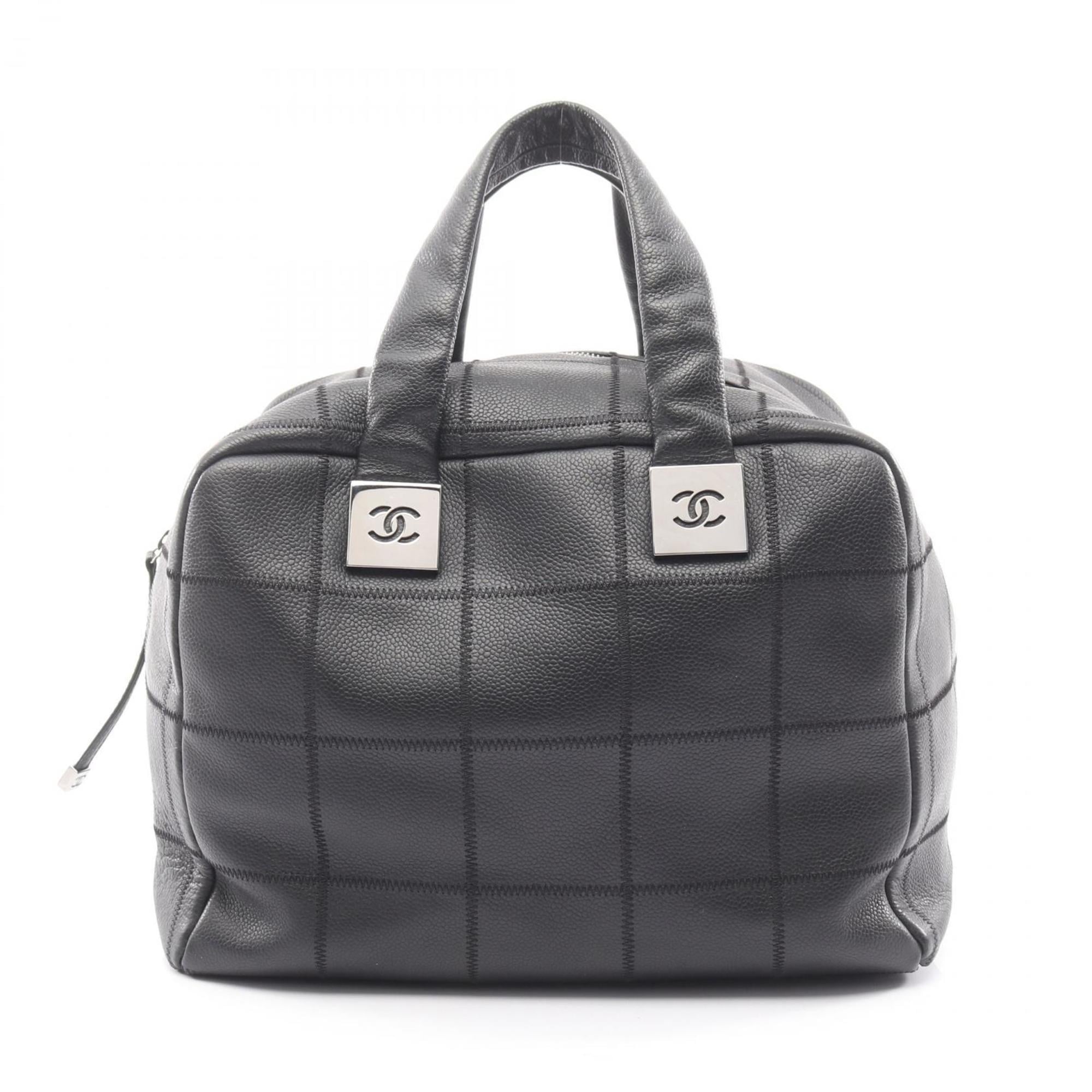 Chanel Black Leather Handbag (Pre-Owned)