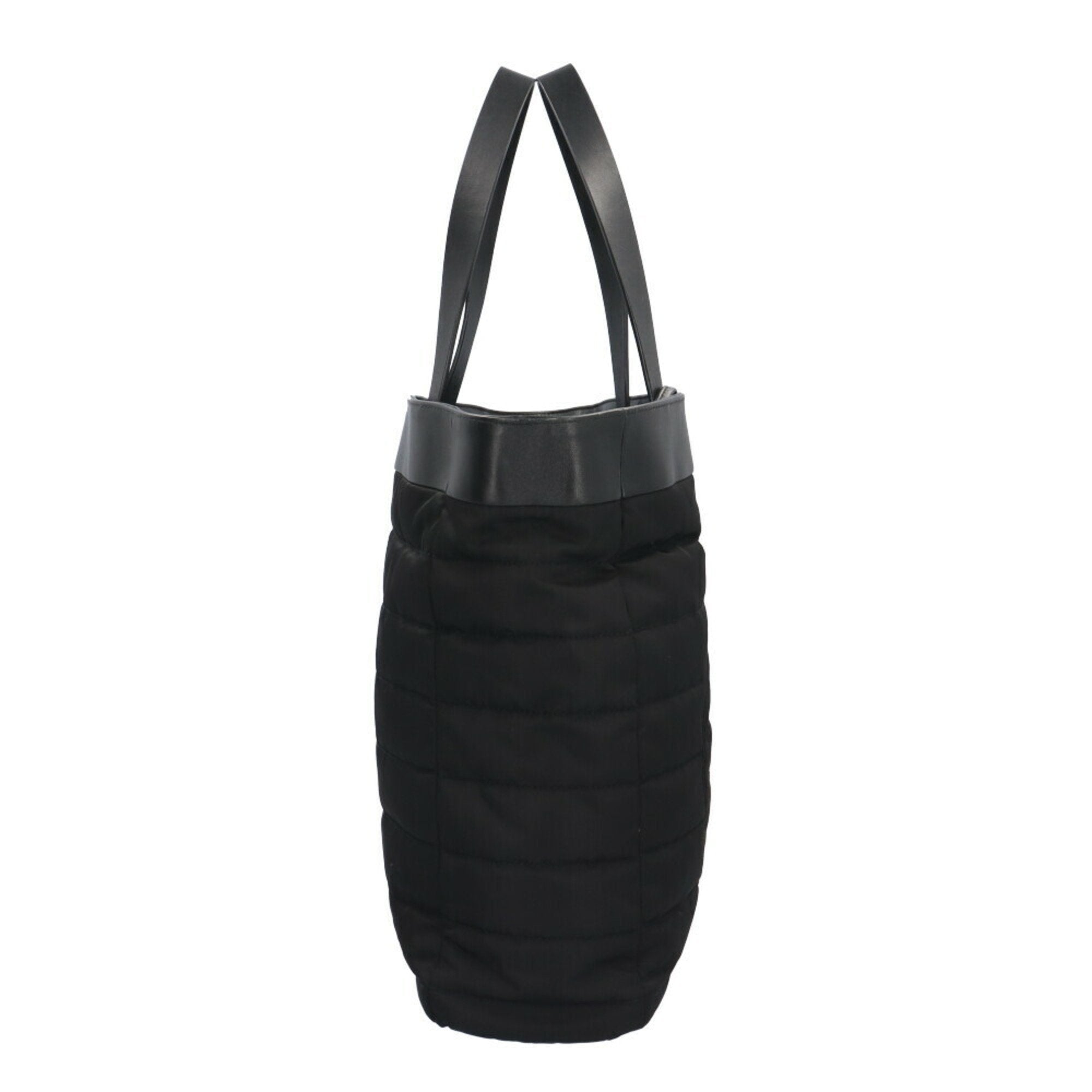Chanel Black Nylon Cotton Tote Bag (Pre-Owned)