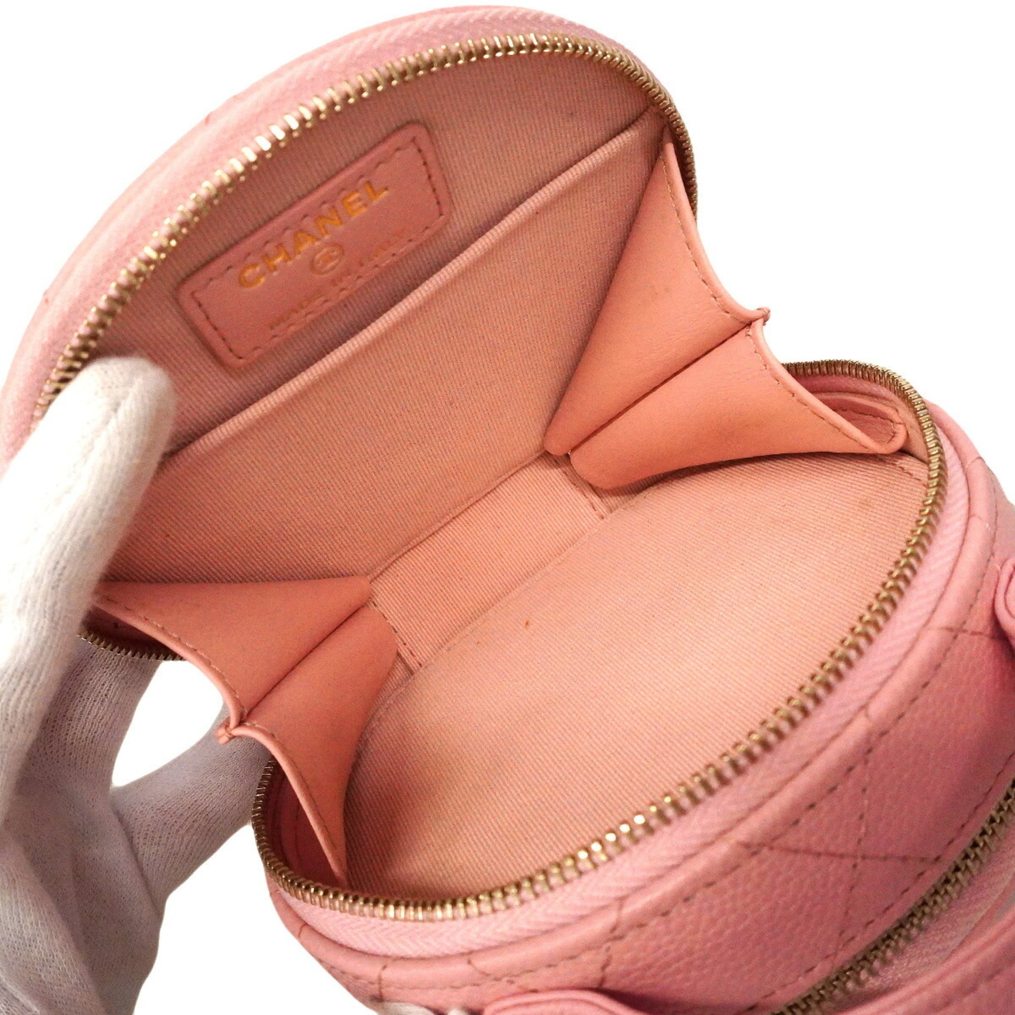 Chanel Pink Grained Calfskin Handbag (Pre-Owned)