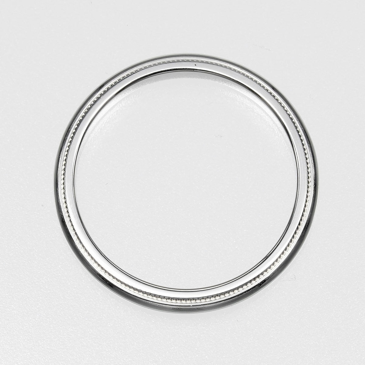 Tiffany Silver Platinum 950 Band Ring (Pre-Owned)