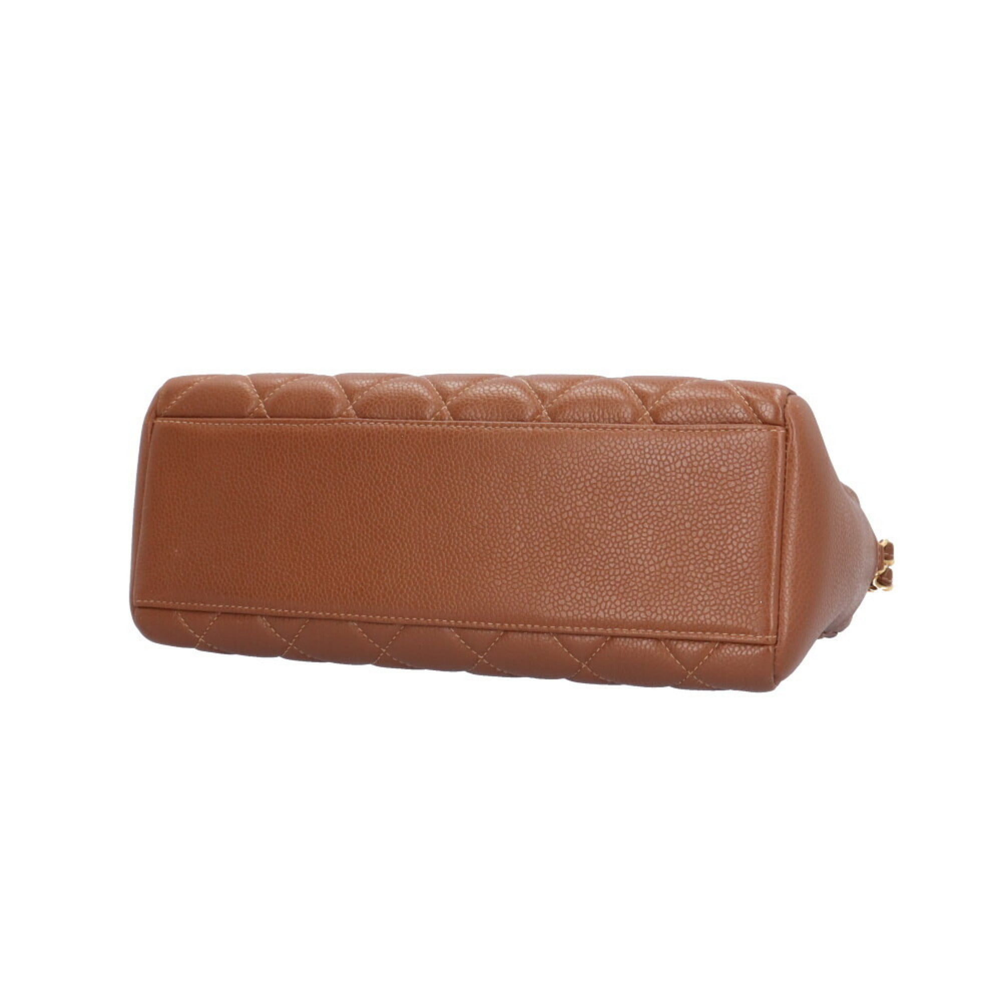 Chanel Brown Leather Shoulder Bag (Pre-Owned)