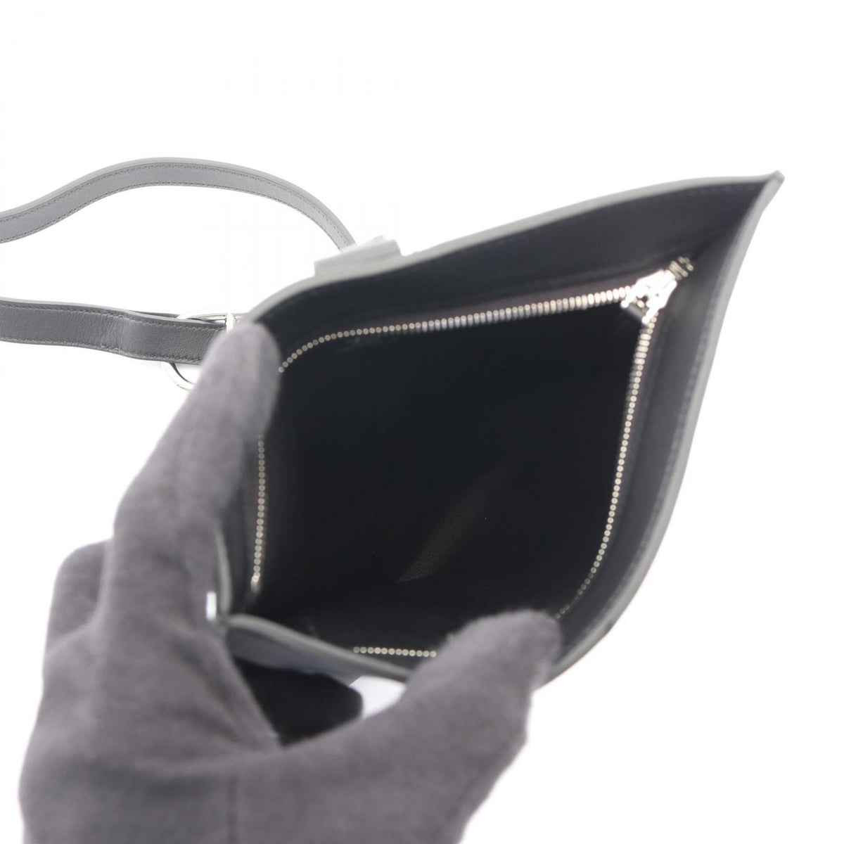 Hermes Black Swift Leather Fanny Pack Handbag (Pre-Owned)