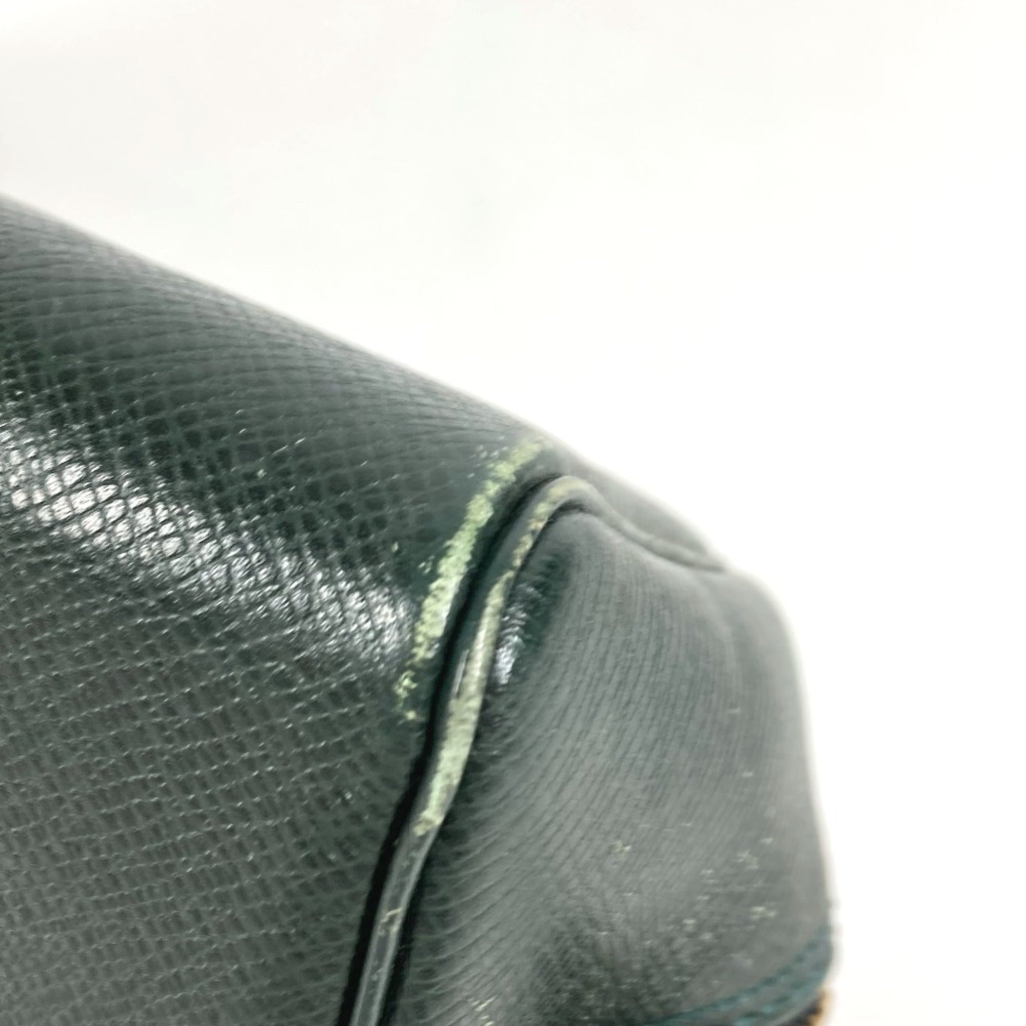 Louis Vuitton Taiga Episea Green Taiga Leather Handbag (Pre-Owned)