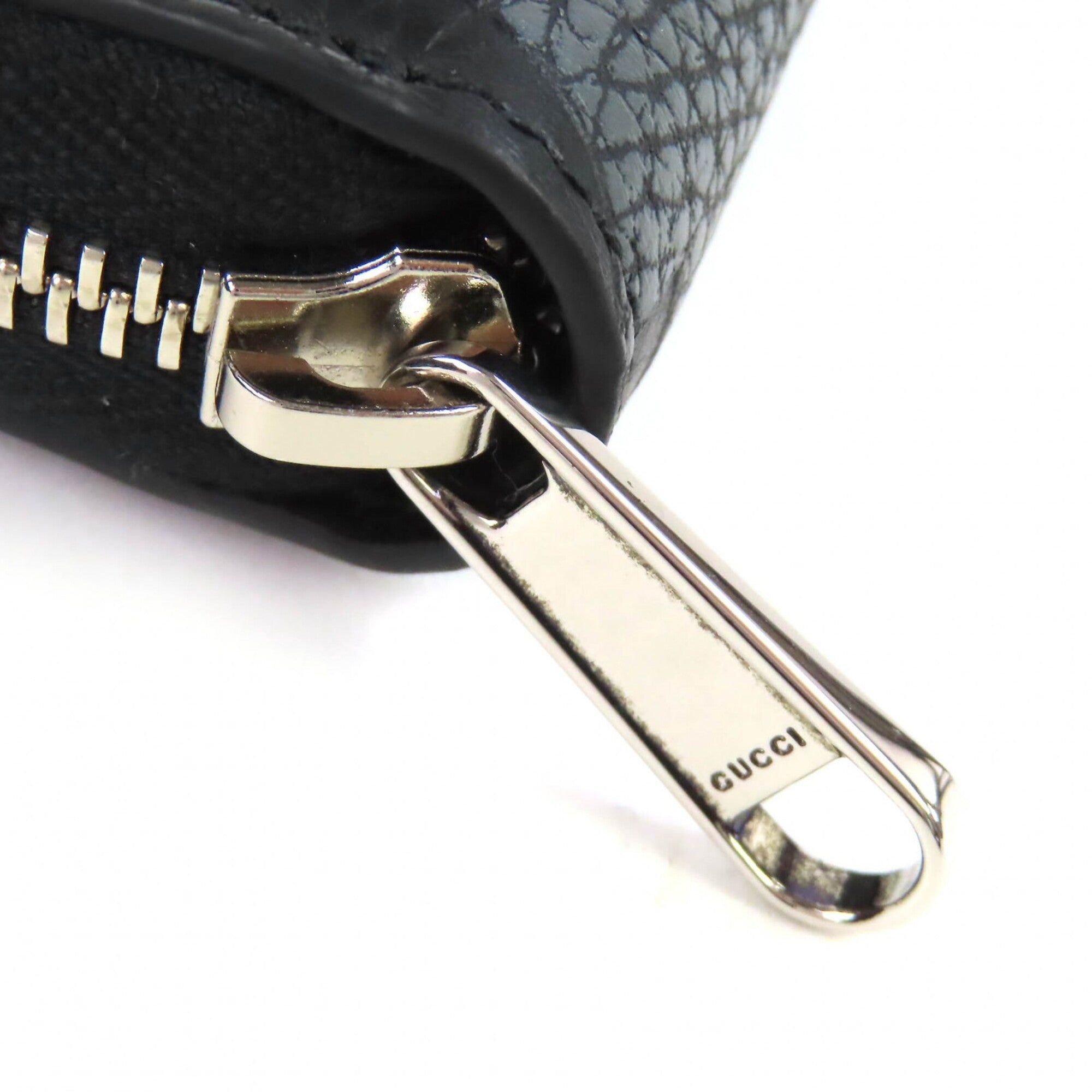 Gucci Black Gray Leather (Pre-Owned)