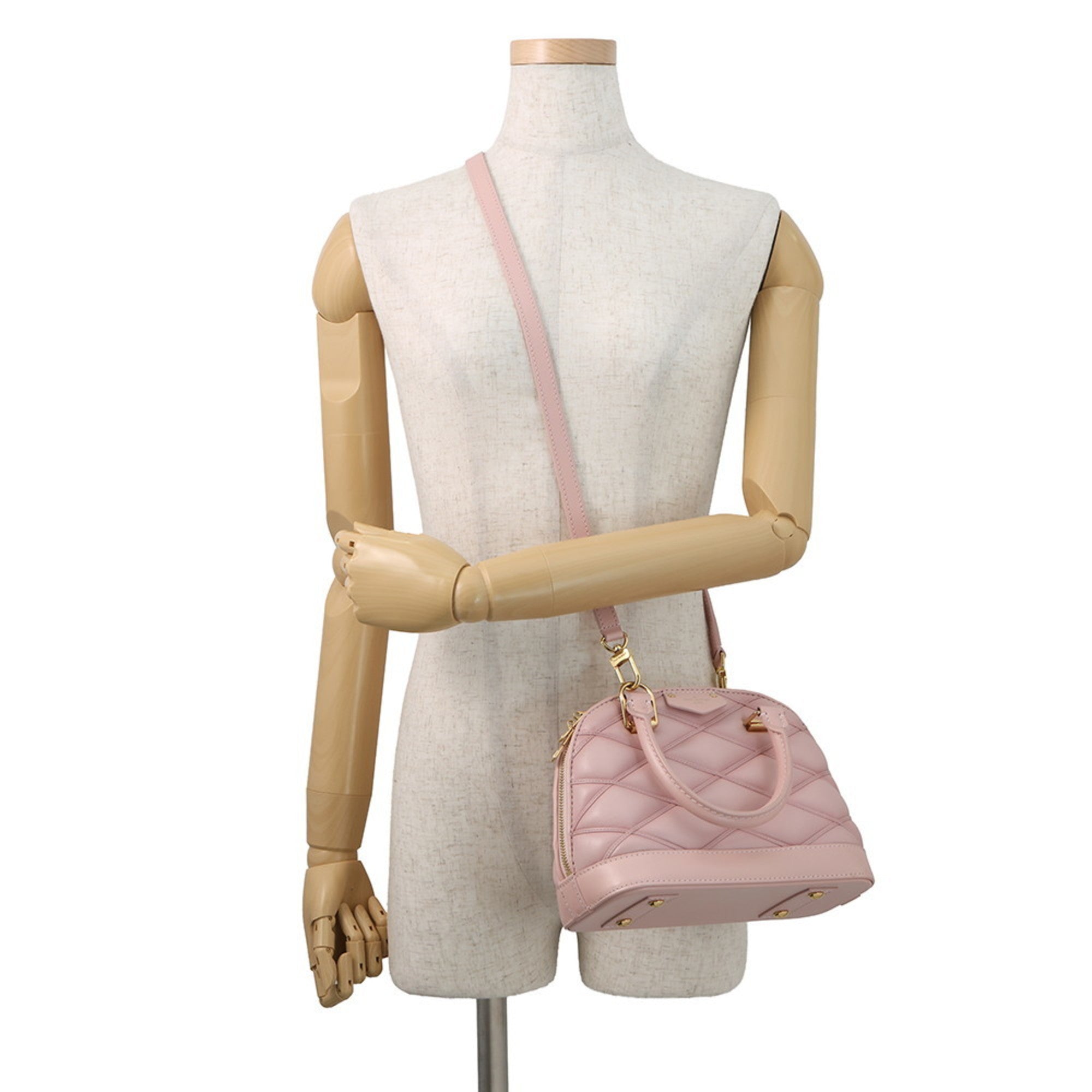 Louis Vuitton Pink Leather Handbag Shoulder Bag (Pre-Owned)