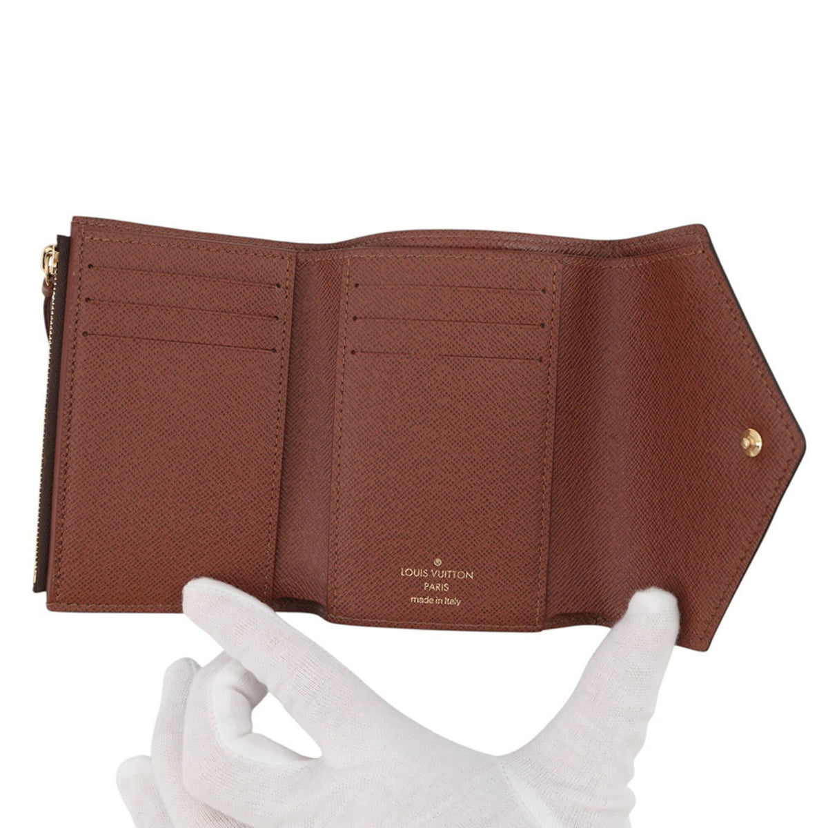 Louis Vuitton Monogram Brown Monogram Wallet (Tri-Fold) (Pre-Owned)