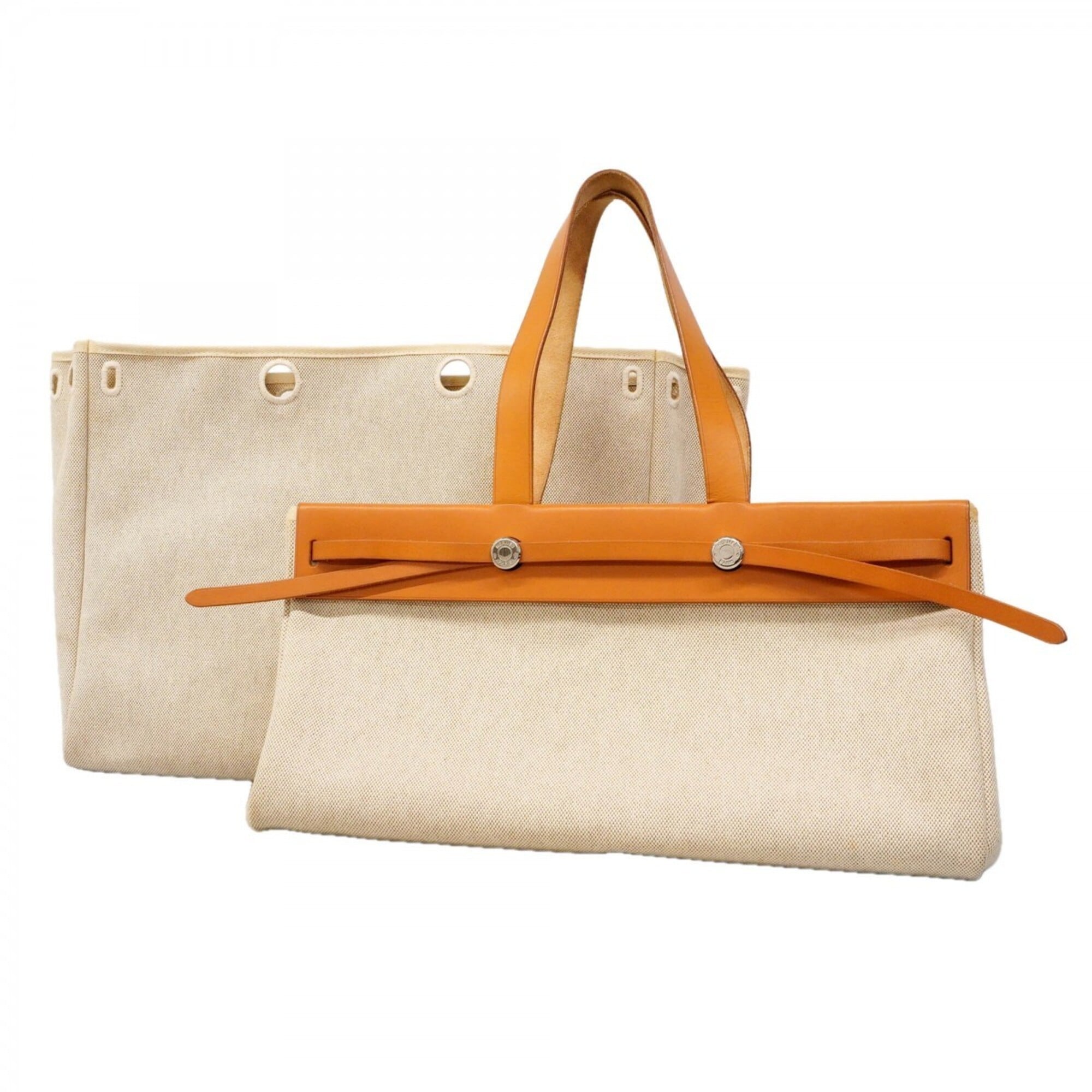 Hermes Natural Toile H Tote Bag (Pre-Owned)
