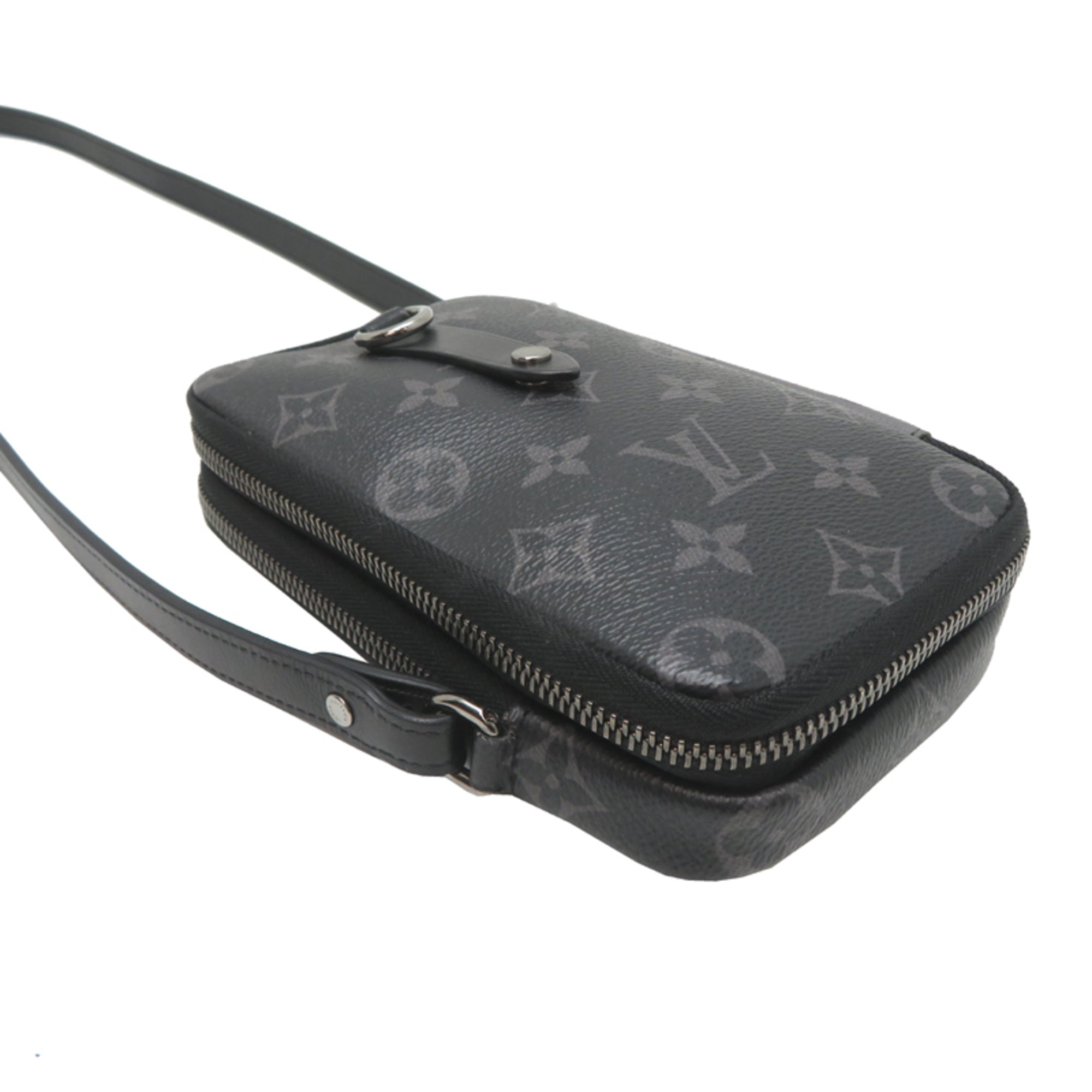 Louis Vuitton Black Gray Monogram Eclipse Shoulder Bag (Pre-Owned)