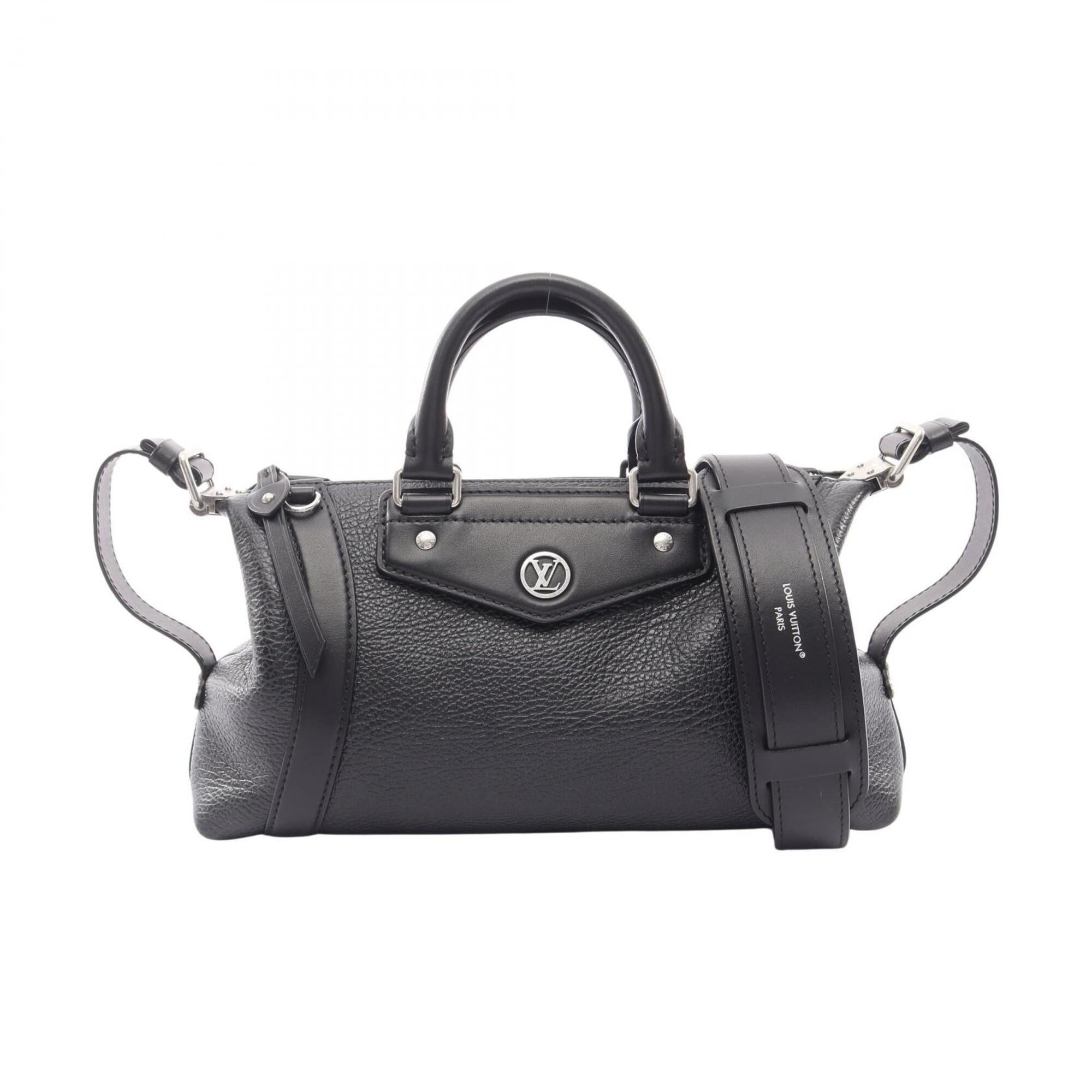 Louis Vuitton Black Noir Leather Handbag (Pre-Owned)