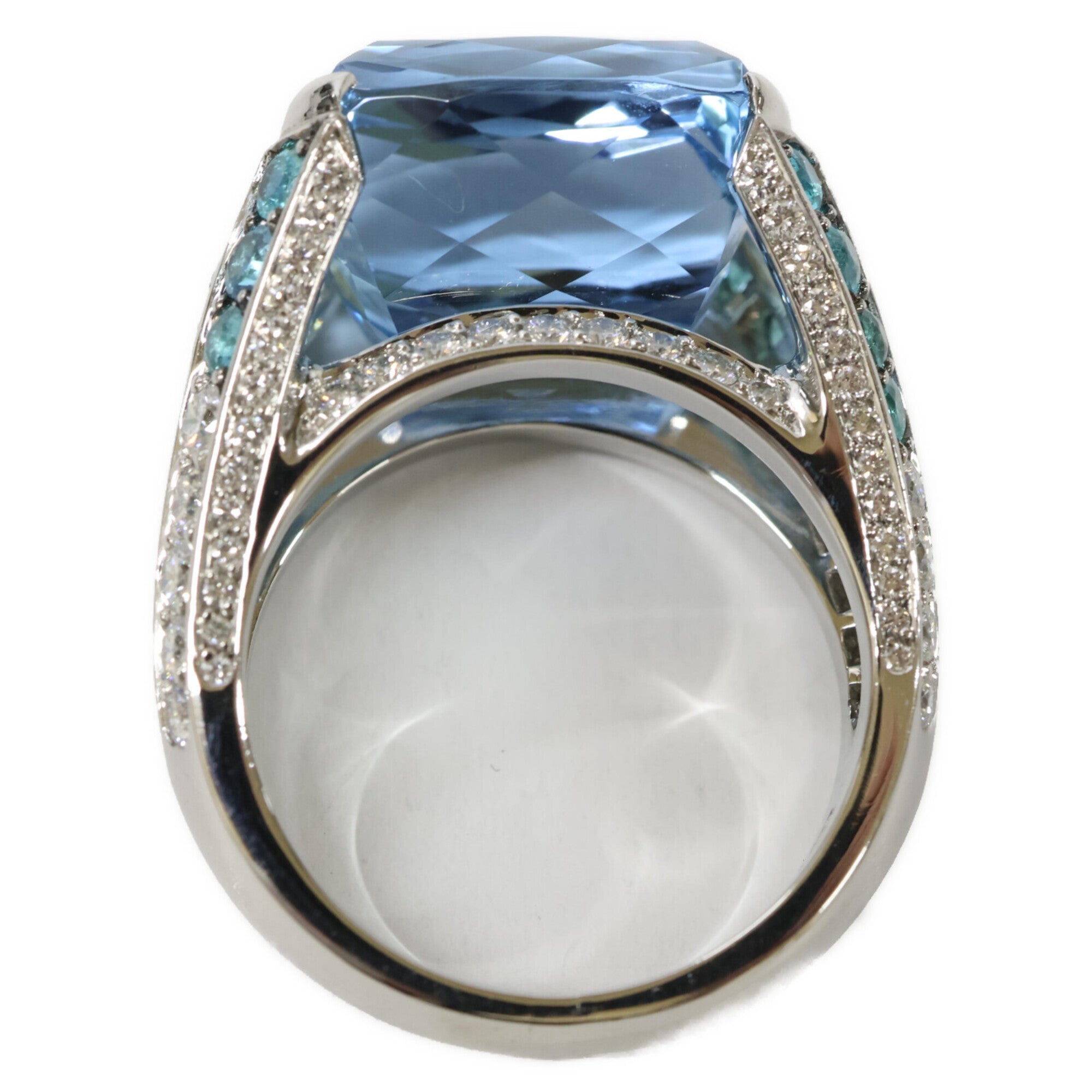 Harry Winston Silver Platinum 950 Band Ring (Pre-Owned)