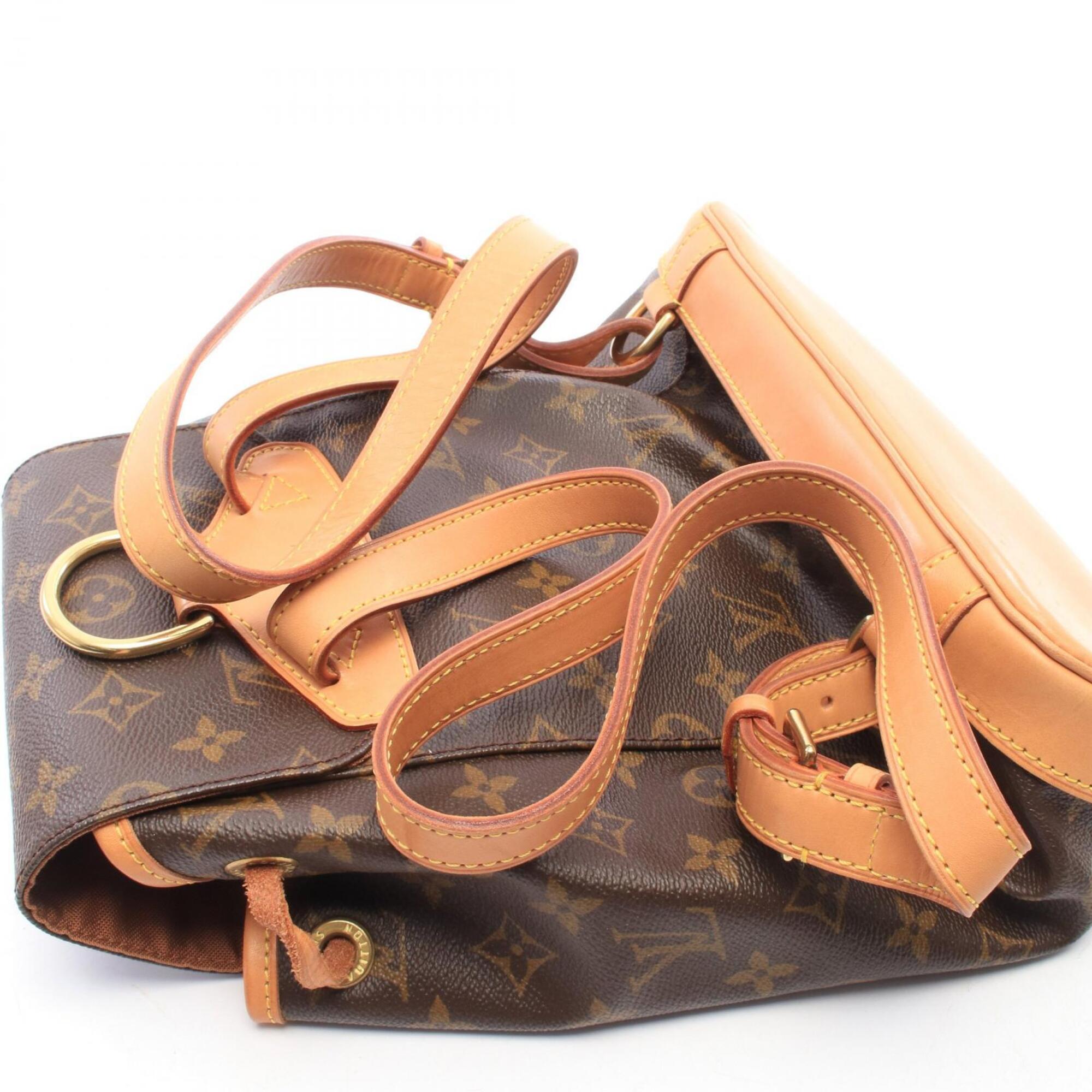 Louis Vuitton Brown Monogram Monogram Leather Backpack (Pre-Owned)