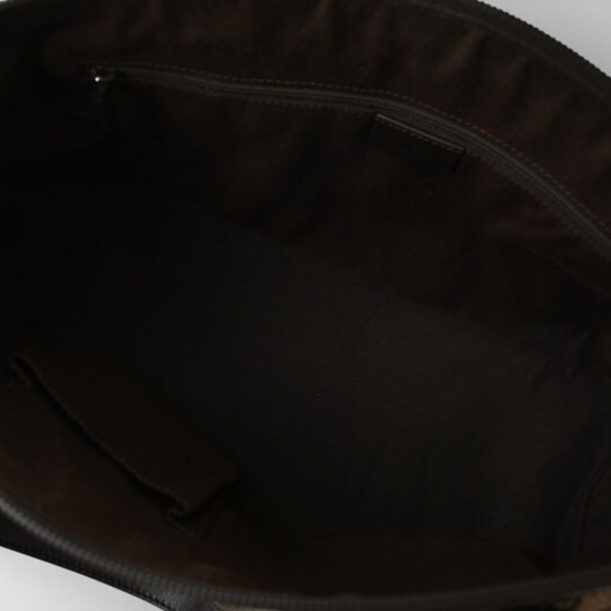Gucci Black Dark Brown Gg Canvas Shopping Bag Tote Bag (Pre-Owned)