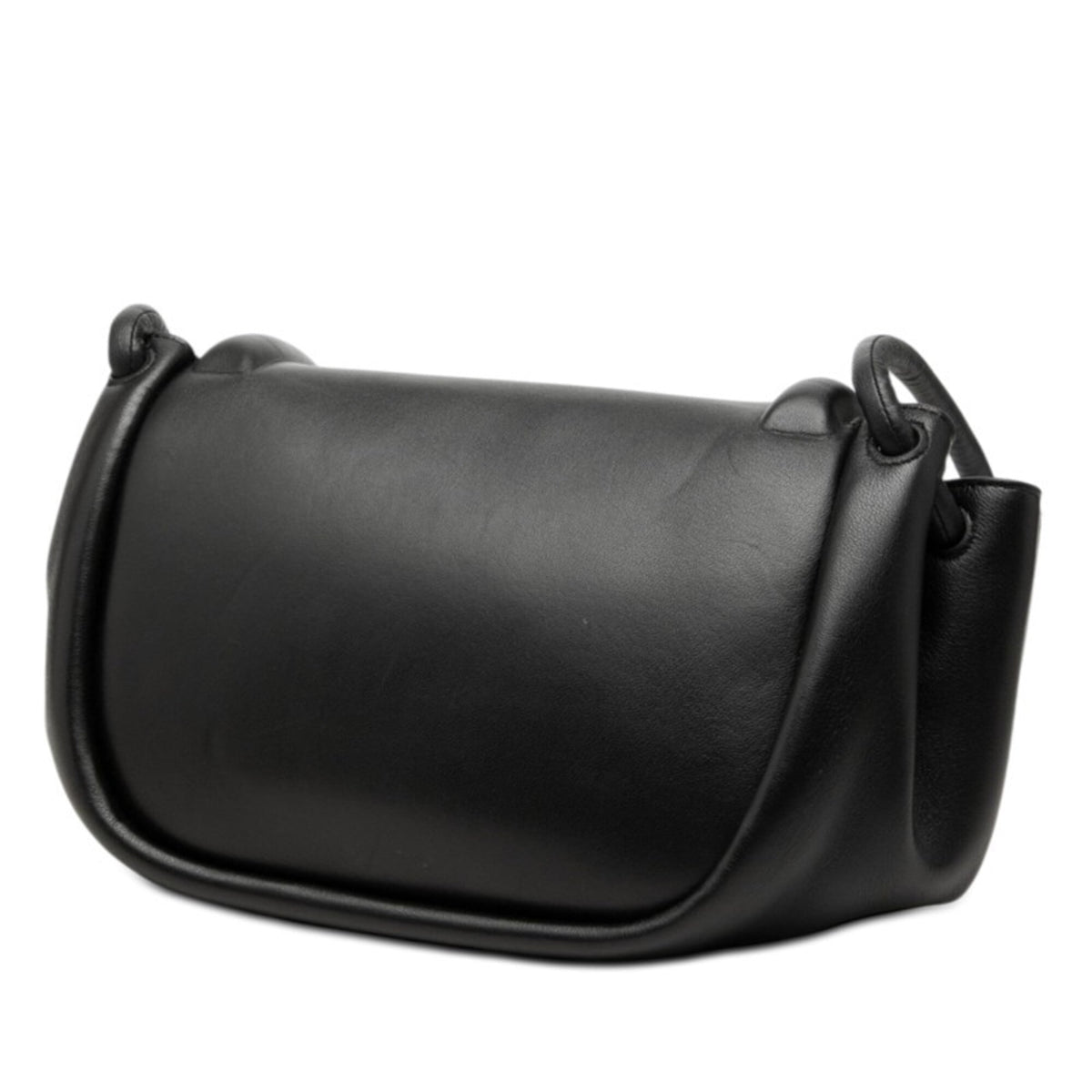 Bottega Veneta Black Leather Shoulder Bag (Pre-Owned)