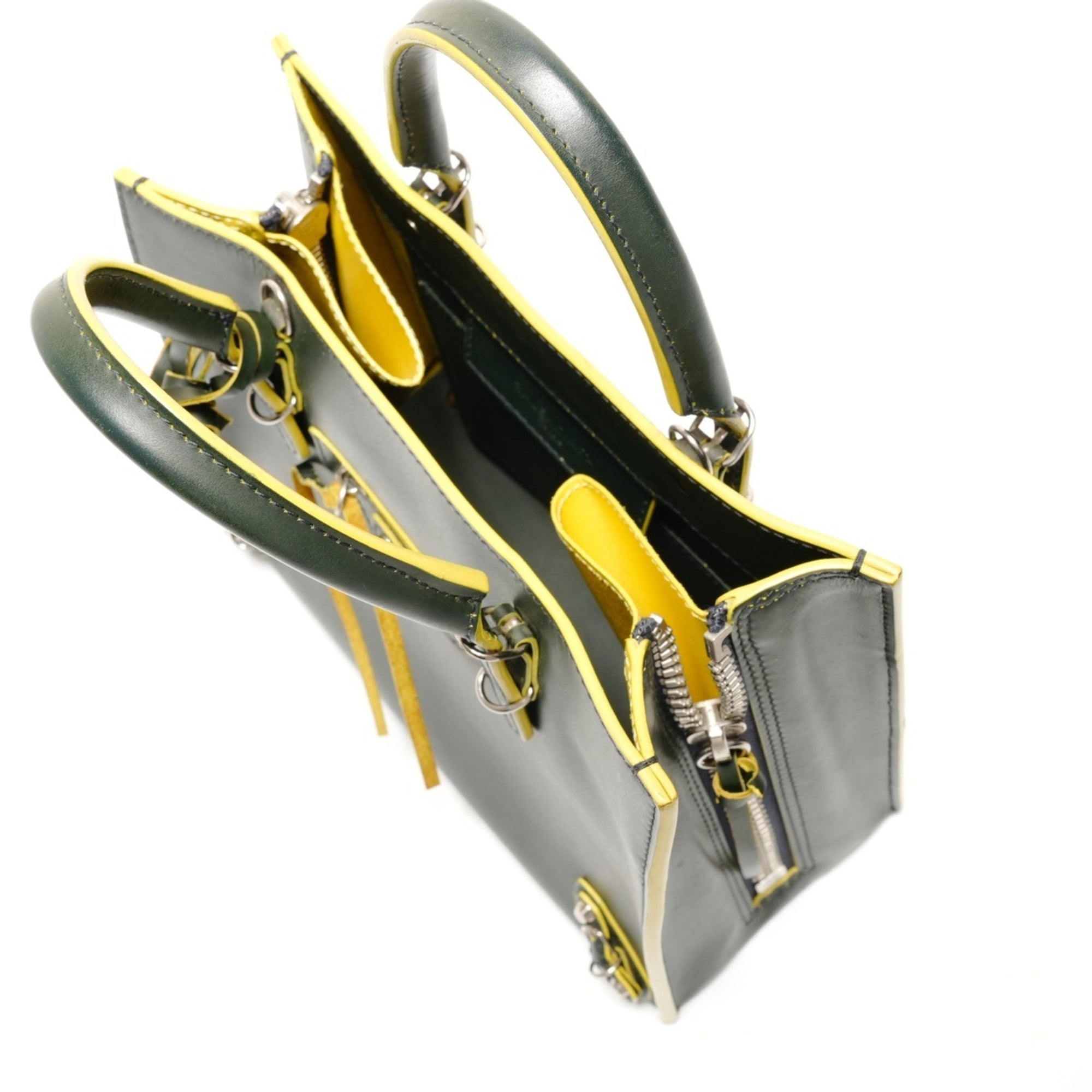 Balenciaga Green Leather Handbag (Pre-Owned)