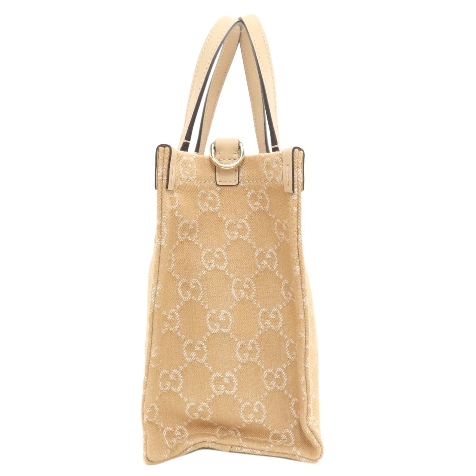 Gucci Beige Canvas Handbag (Pre-Owned)