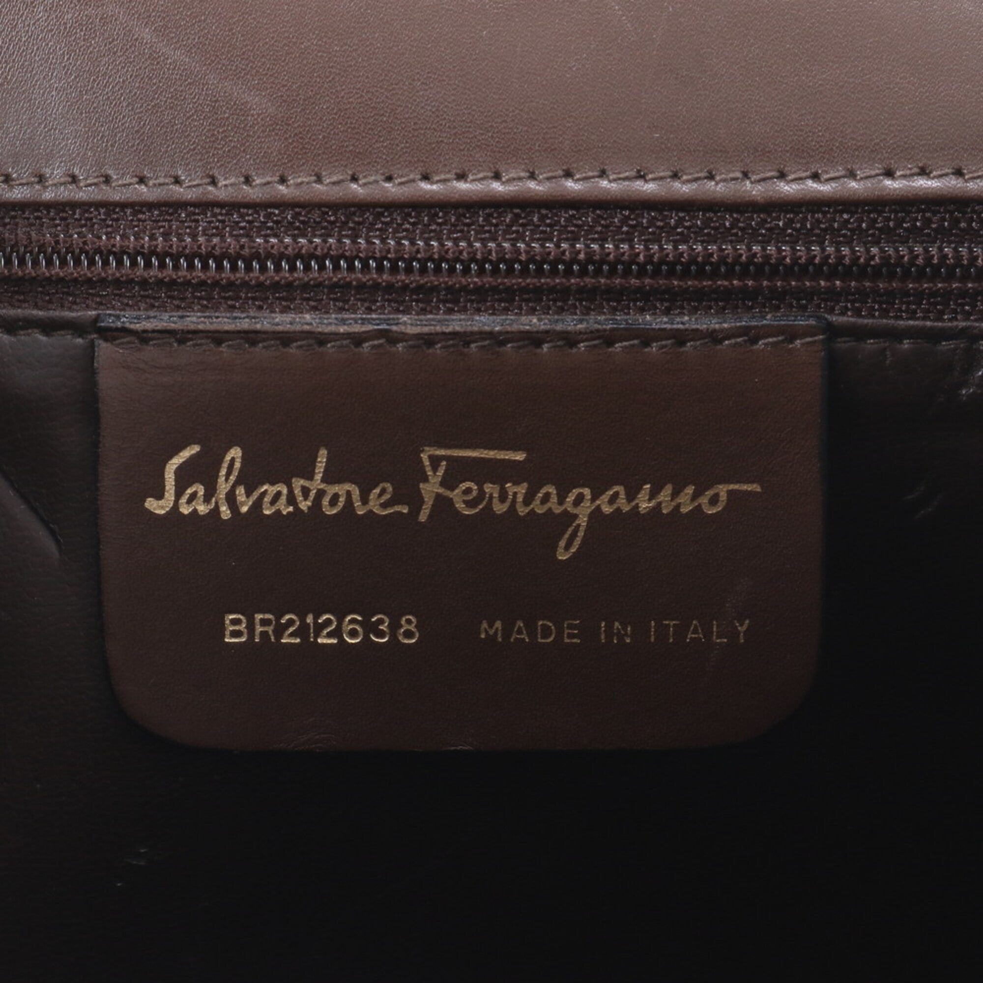 Salvatore Ferragamo Brown Leather Handbag (Pre-Owned)