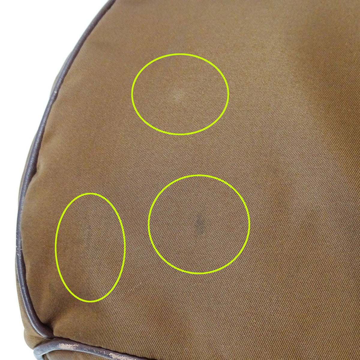Prada Brown Nylon Handbag Shoulder Bag (Pre-Owned)