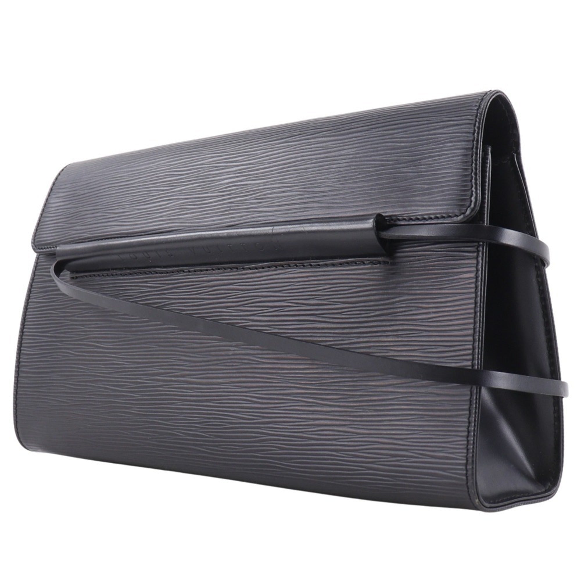 Louis Vuitton Black Noir Epi Leather Shoulder Bag (Pre-Owned)